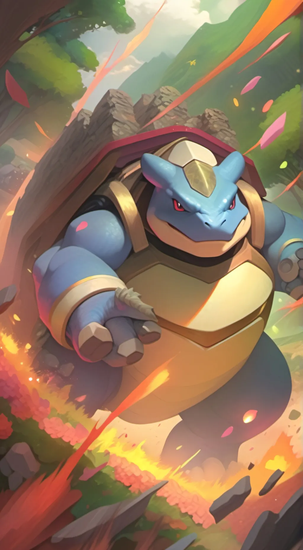 ai character: shiny blasters background