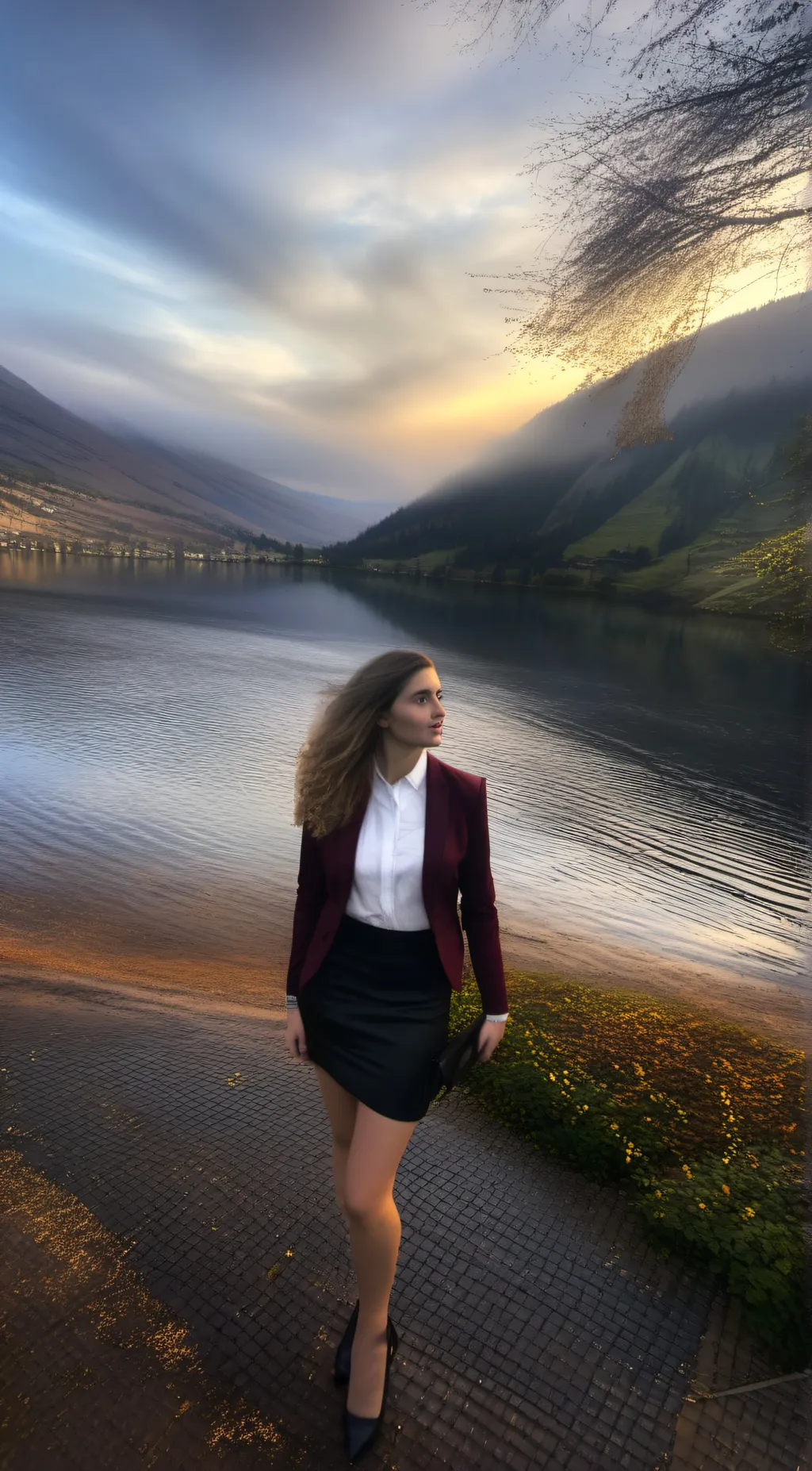 ai character: lavander background