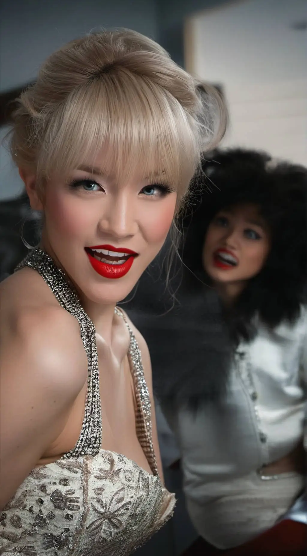 ai character: Lady Felix SKZ???  background