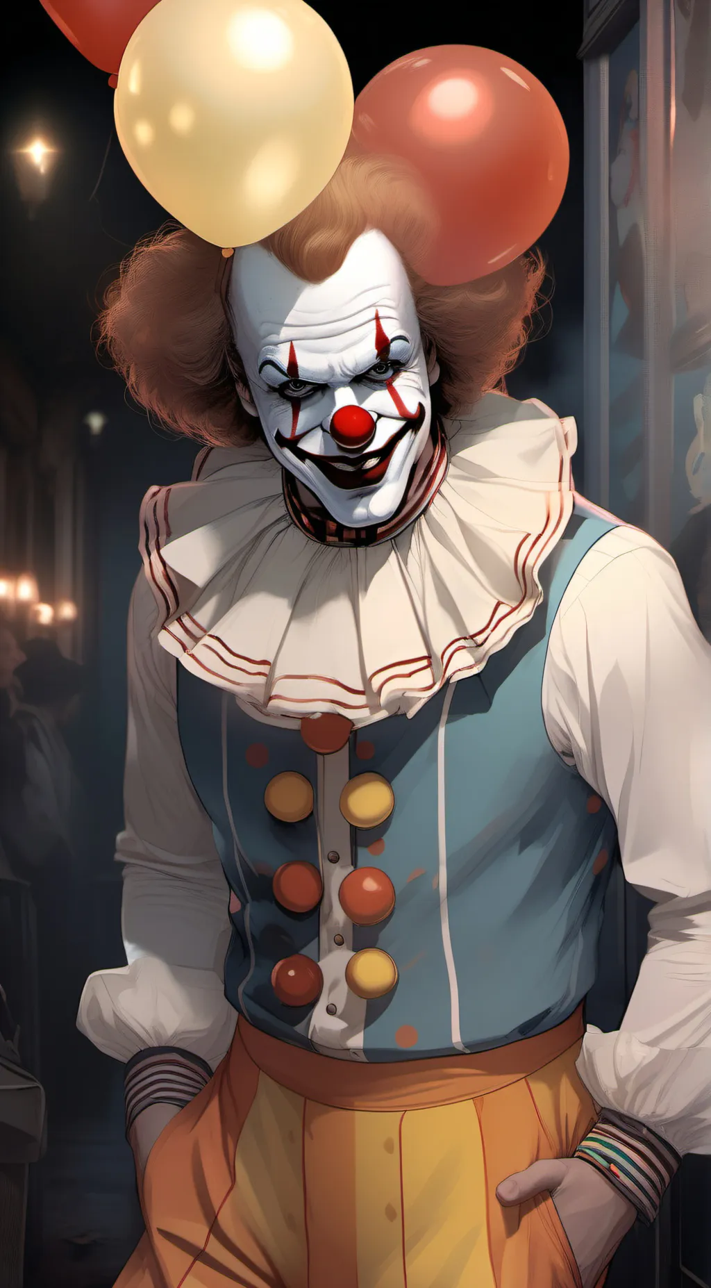 ai character: Daddy pennywise  background