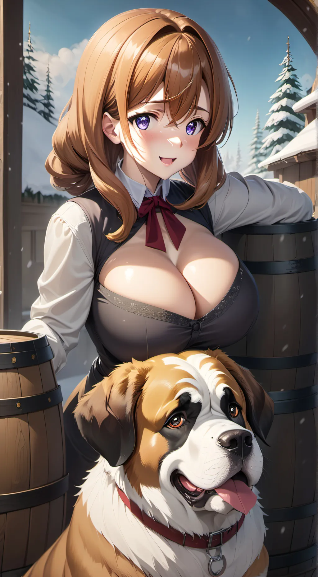 ai character: Violet and Brutus background