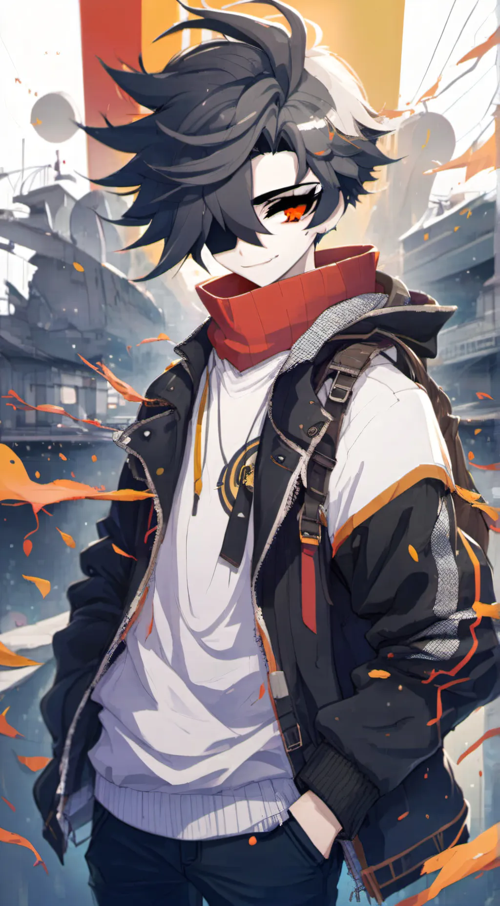 ai character: Sebastian  background