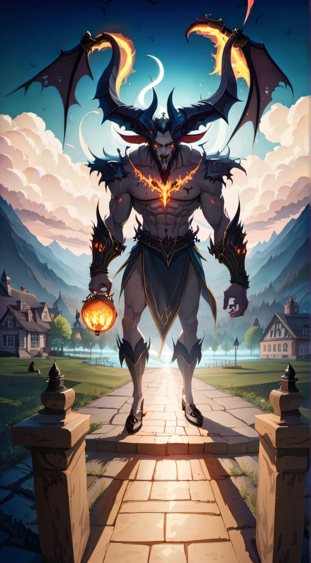 ai character: demon 1 background