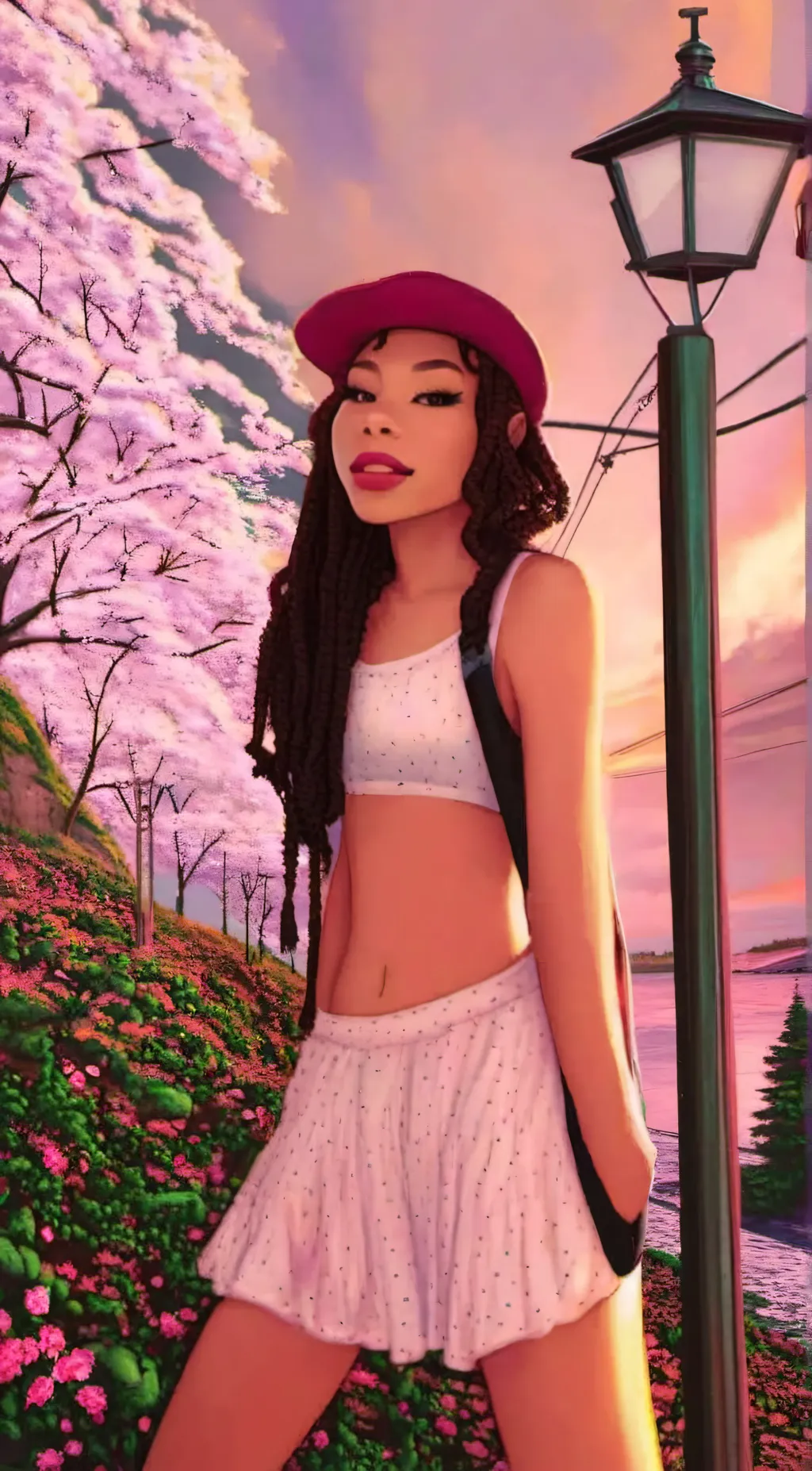 ai character: love love.  background