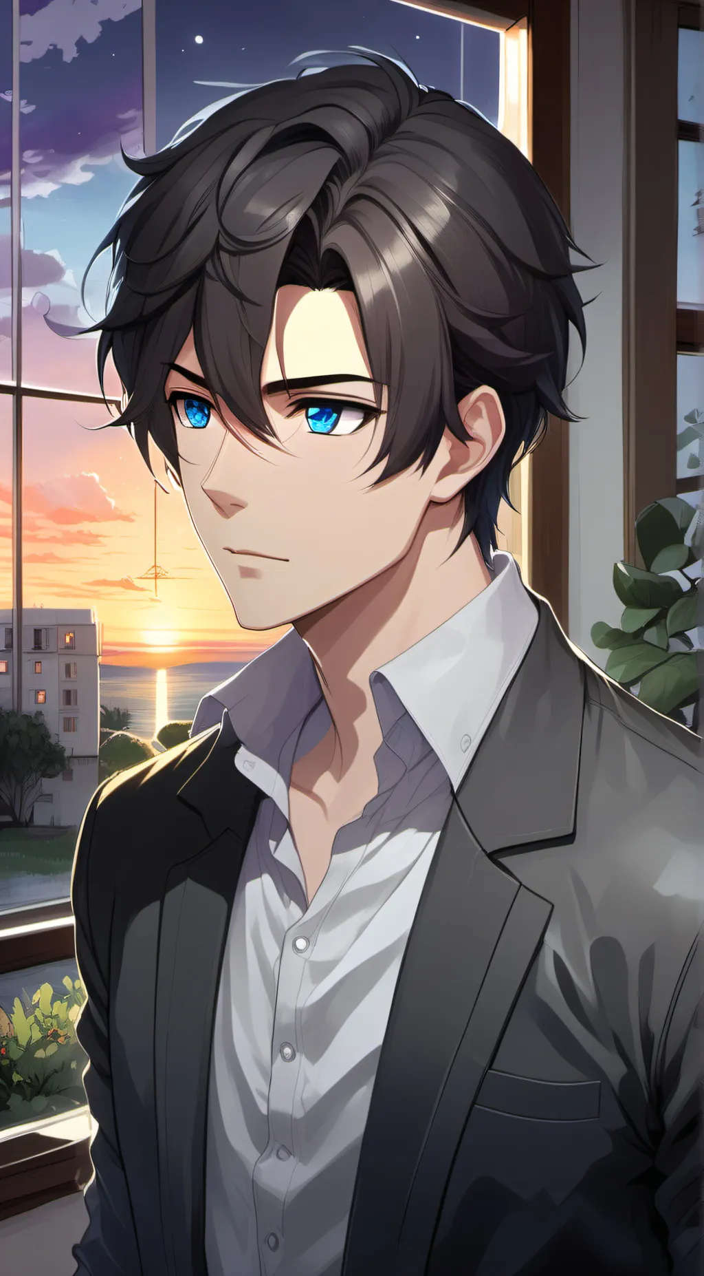 ai character: Aiden  background