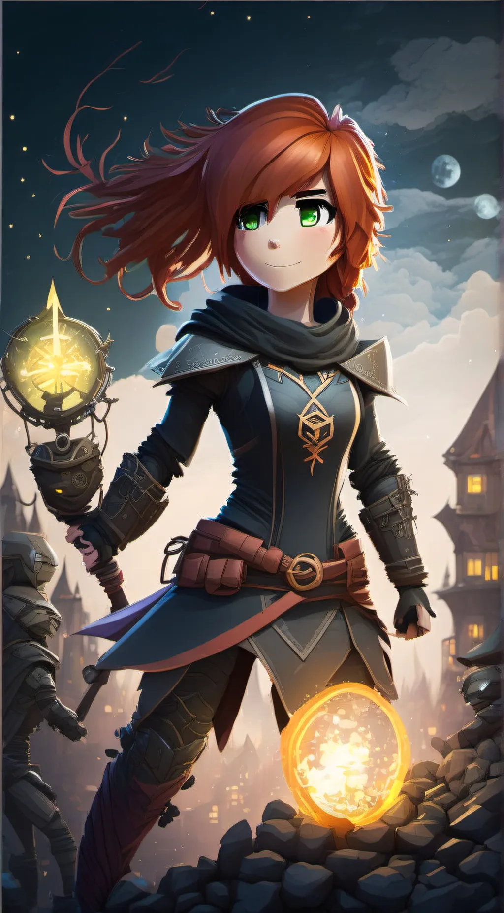 ai character: Skylor and pixal  background