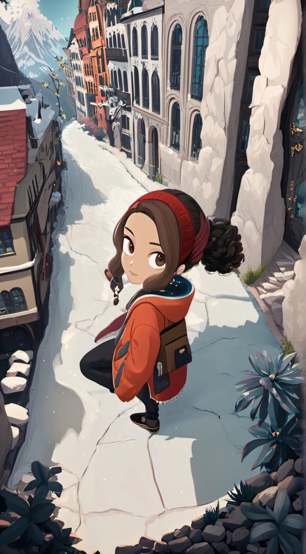 ai character: Ebony background