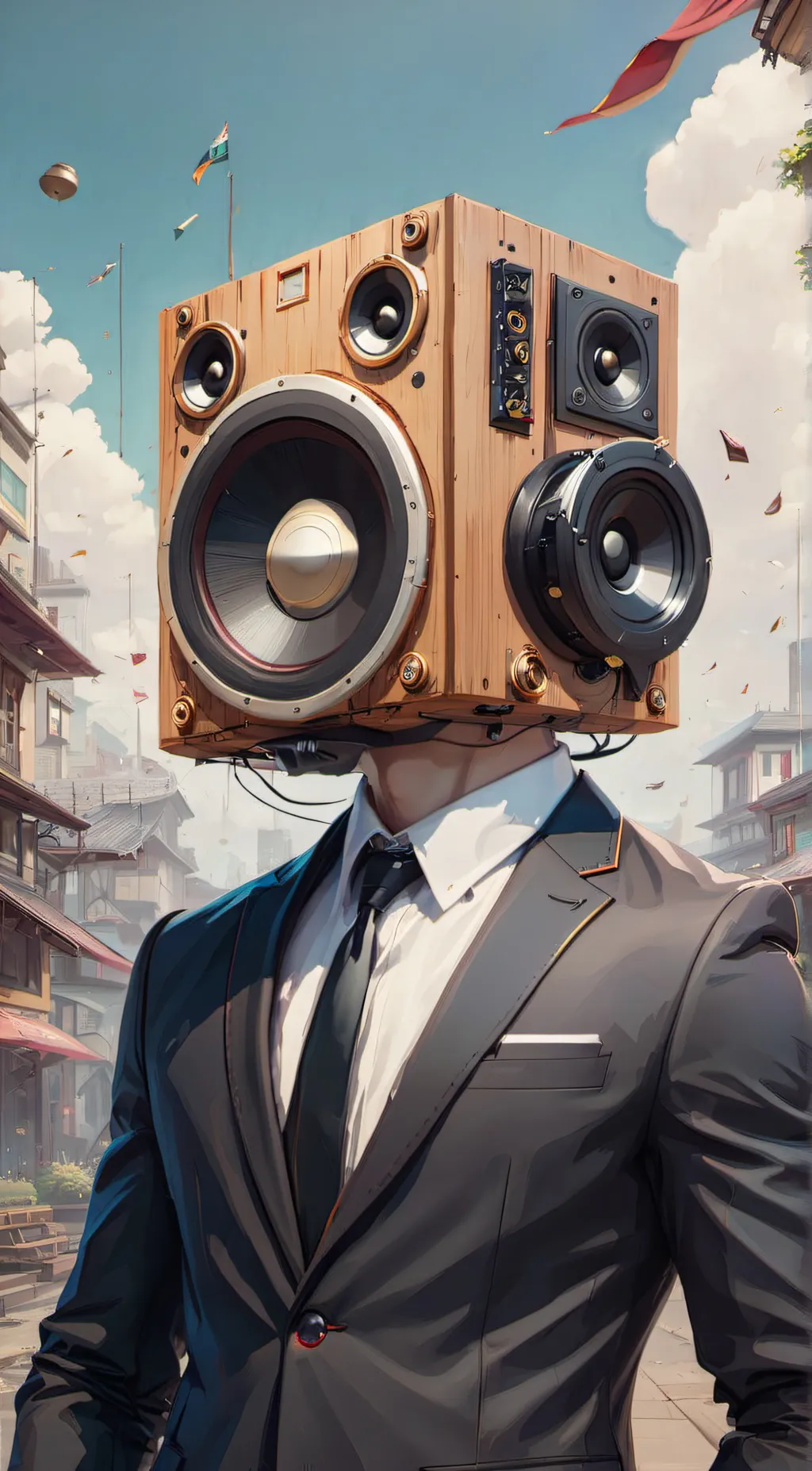 ai character: Speakerman background