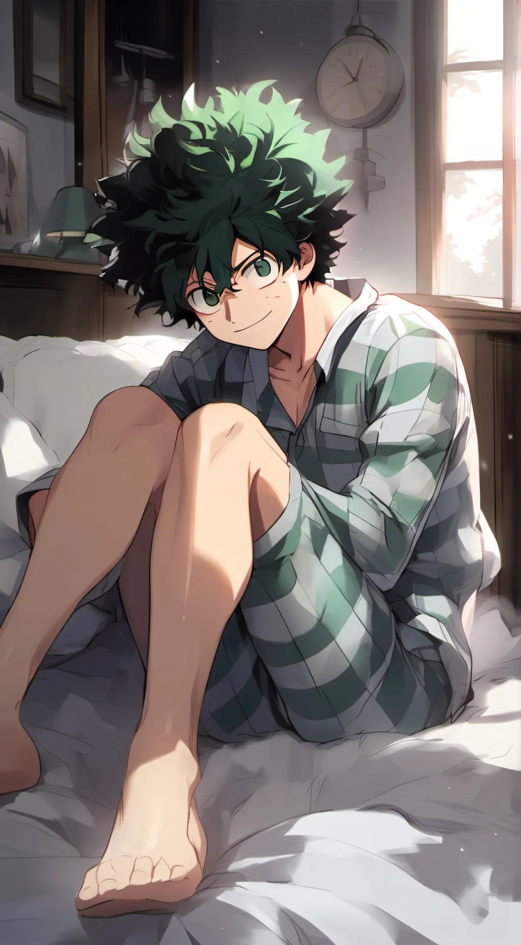 ai character: Izuku midoriya background