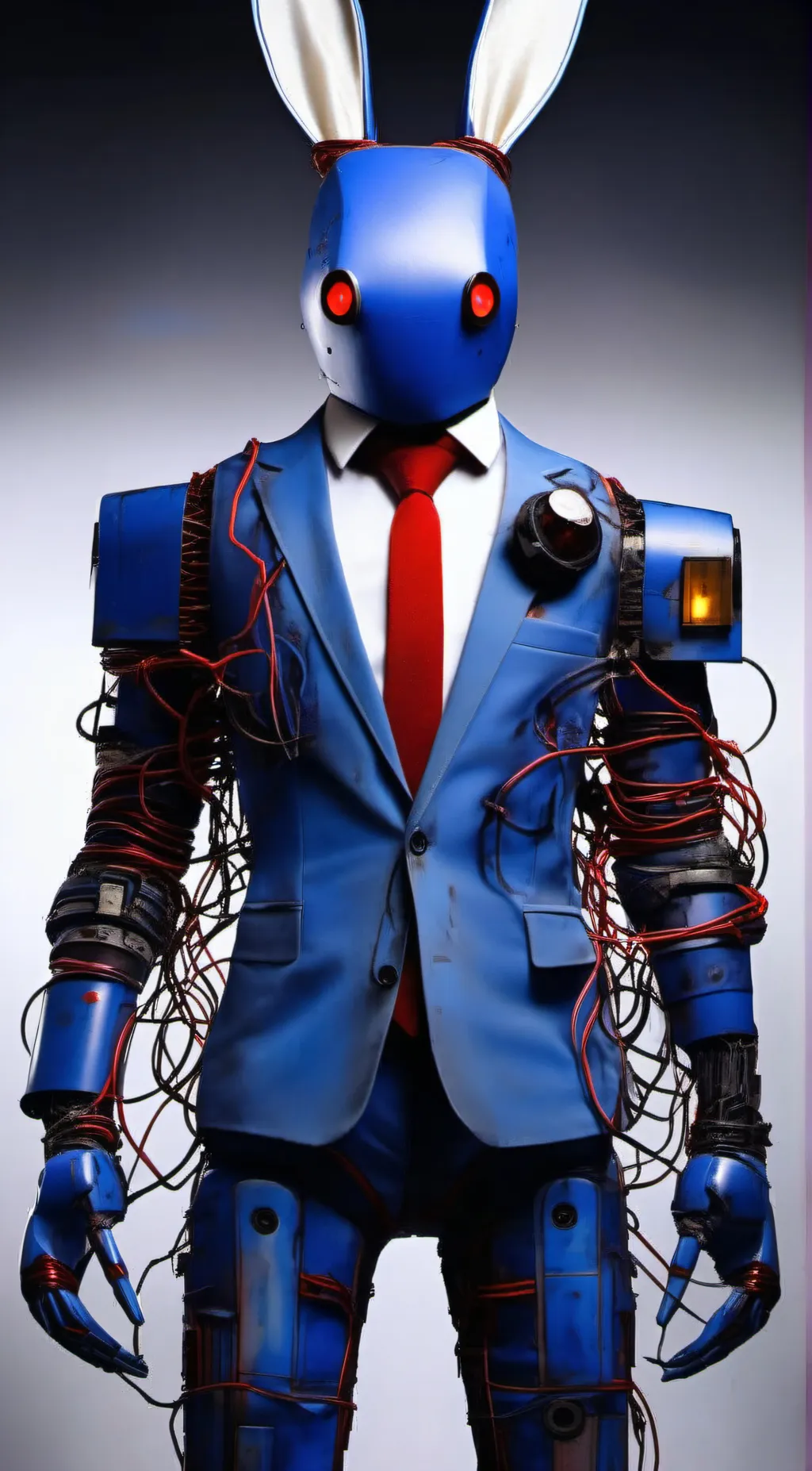 ai character: withered bonnie background