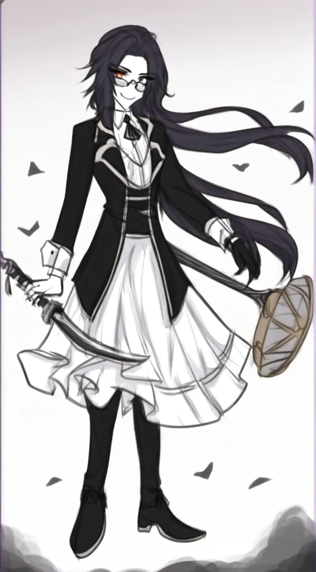 ai character: laughing Jill  background