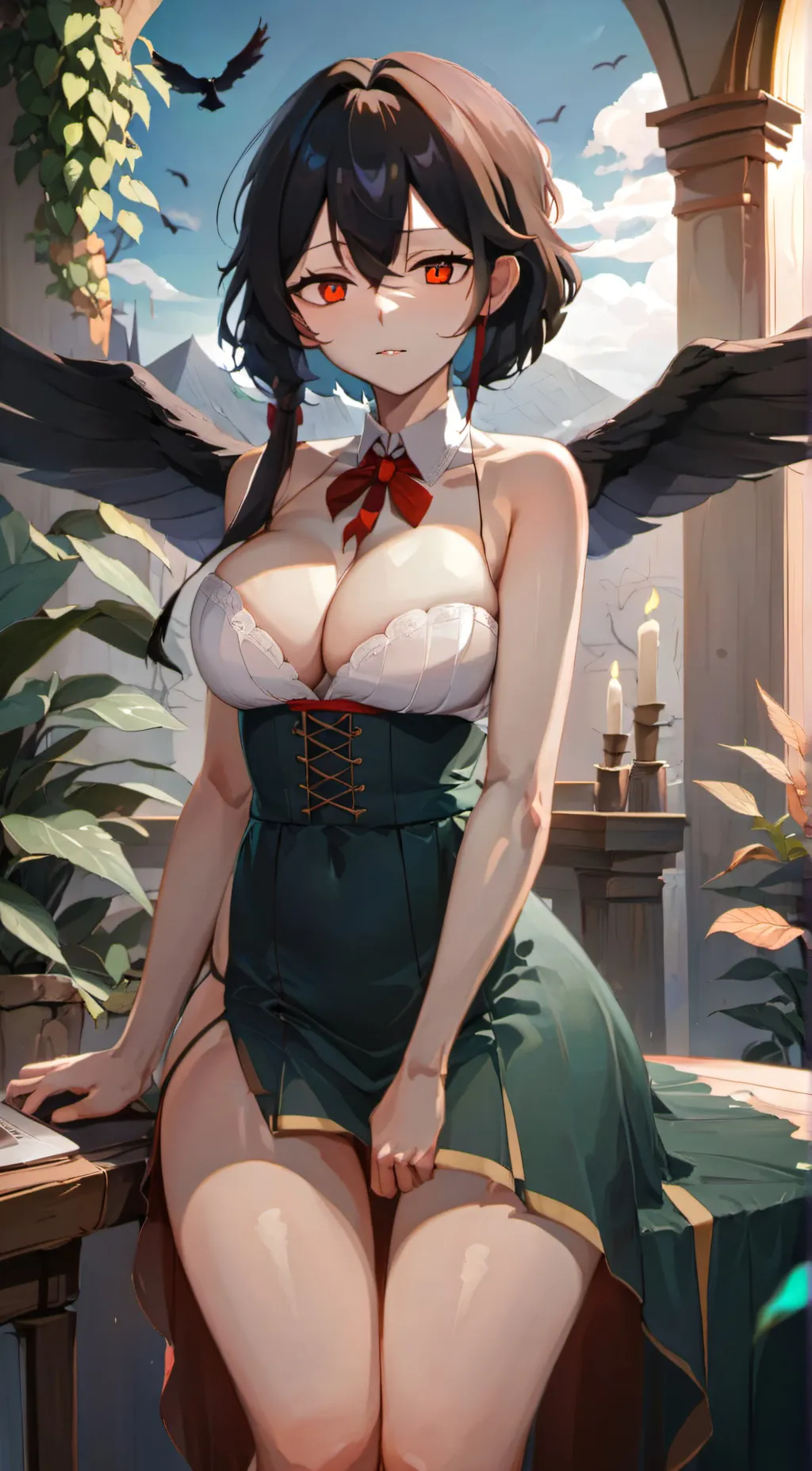 ai character: raven background