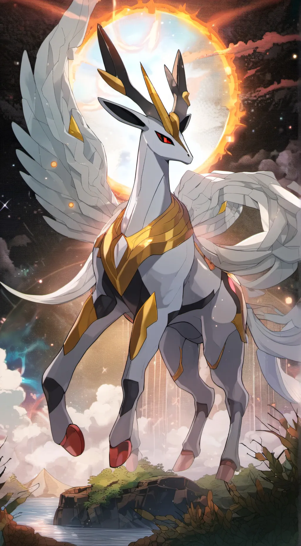 ai character: Arceus  background