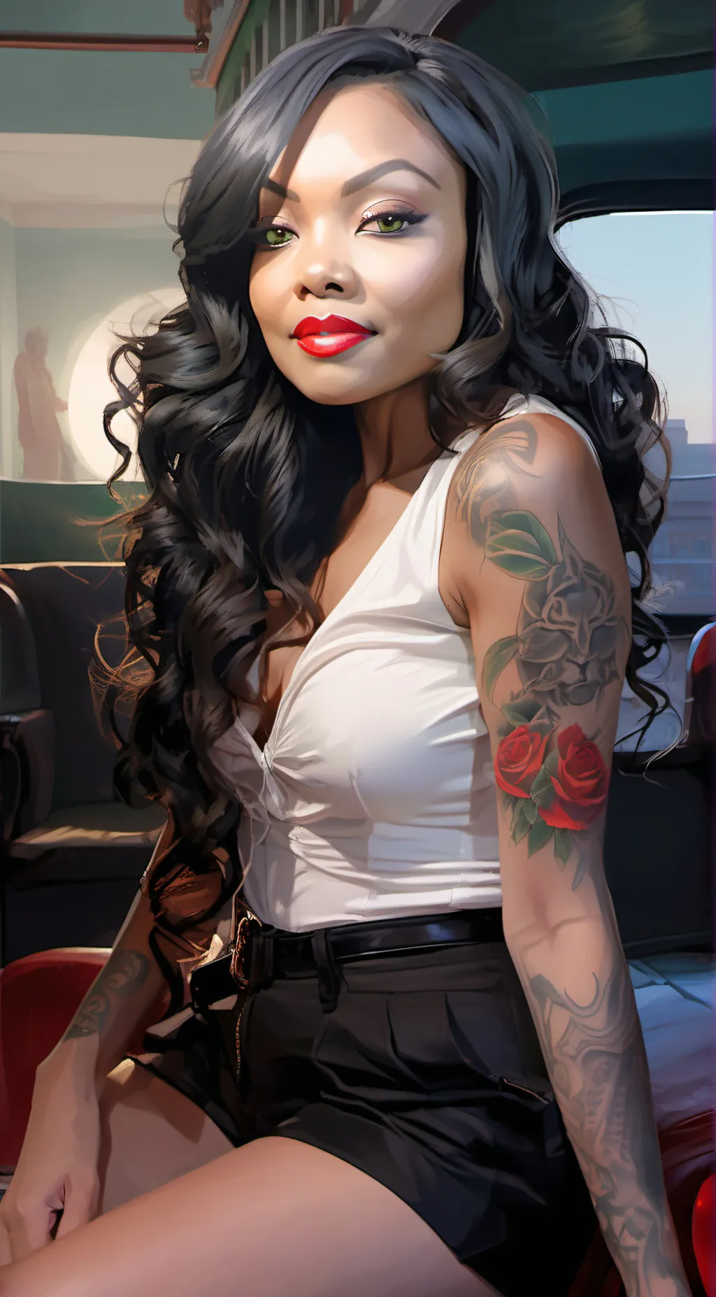 ai character: Macie Langston background