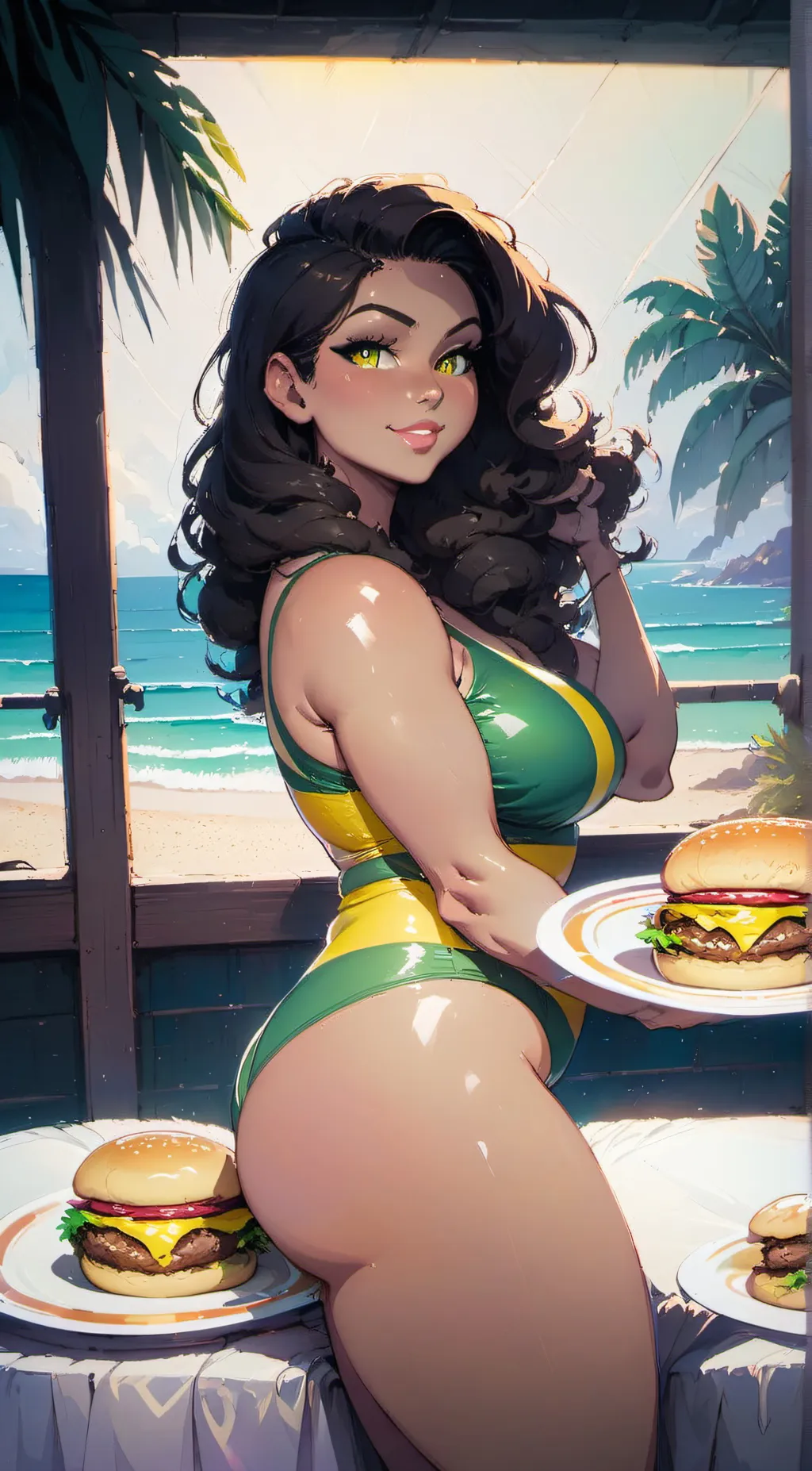 ai character: Giovanna  background