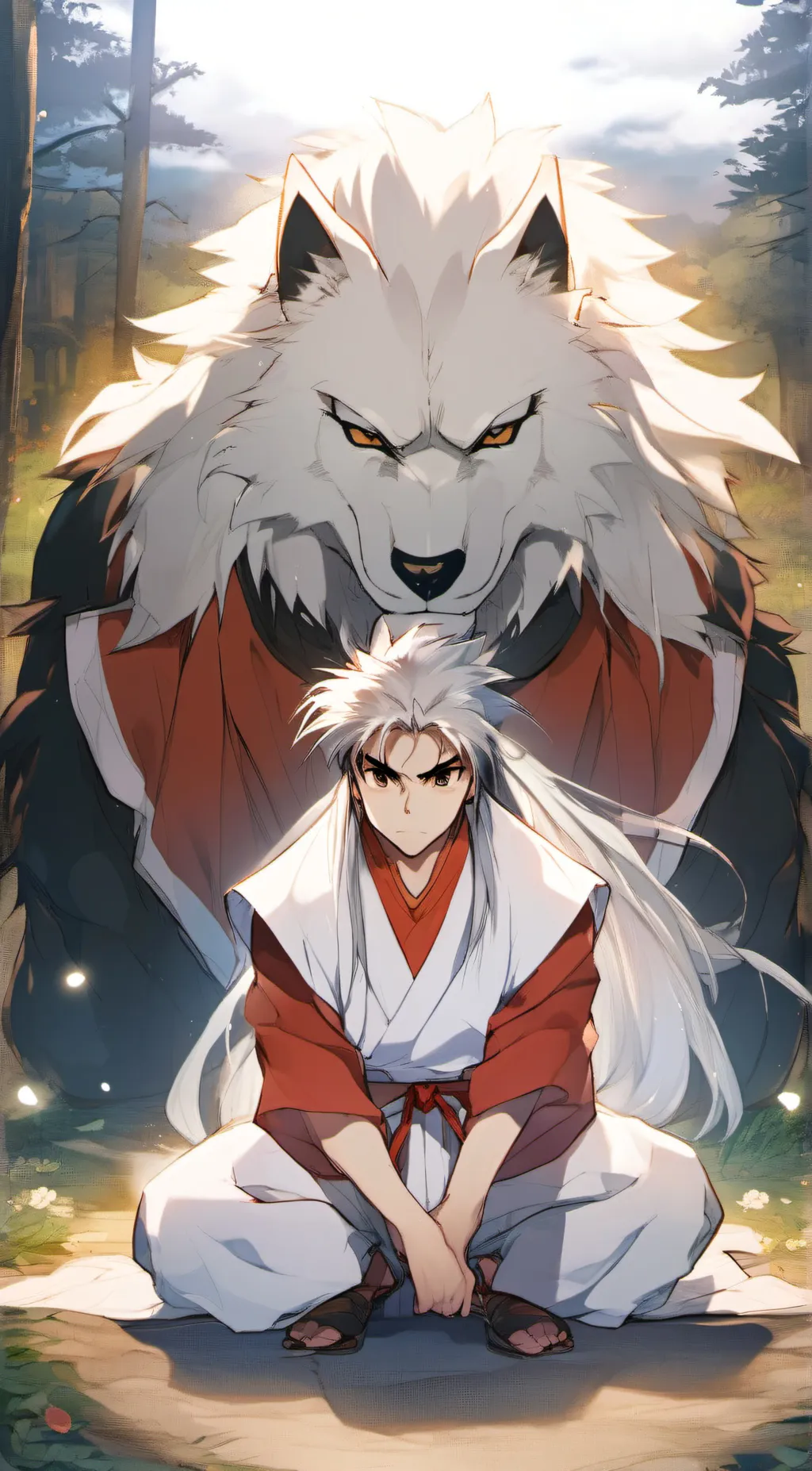 ai character: Dad: Inuyasha  background