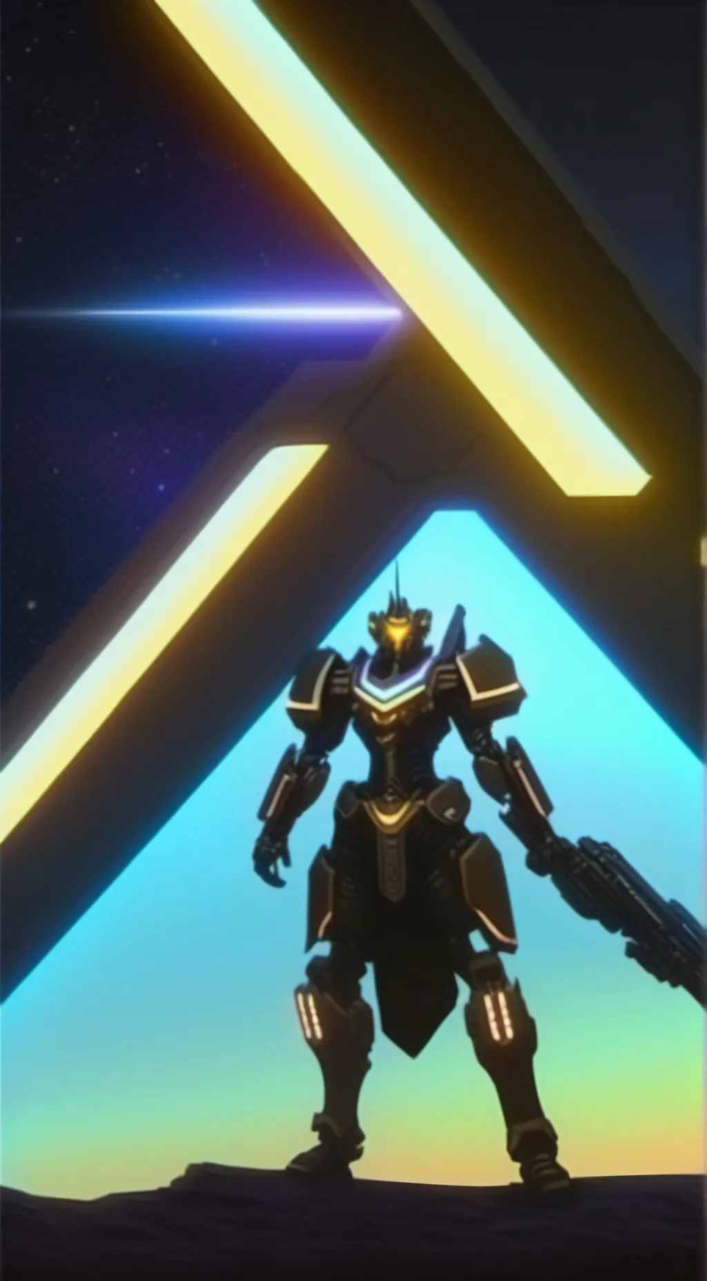 ai character: Aurora background