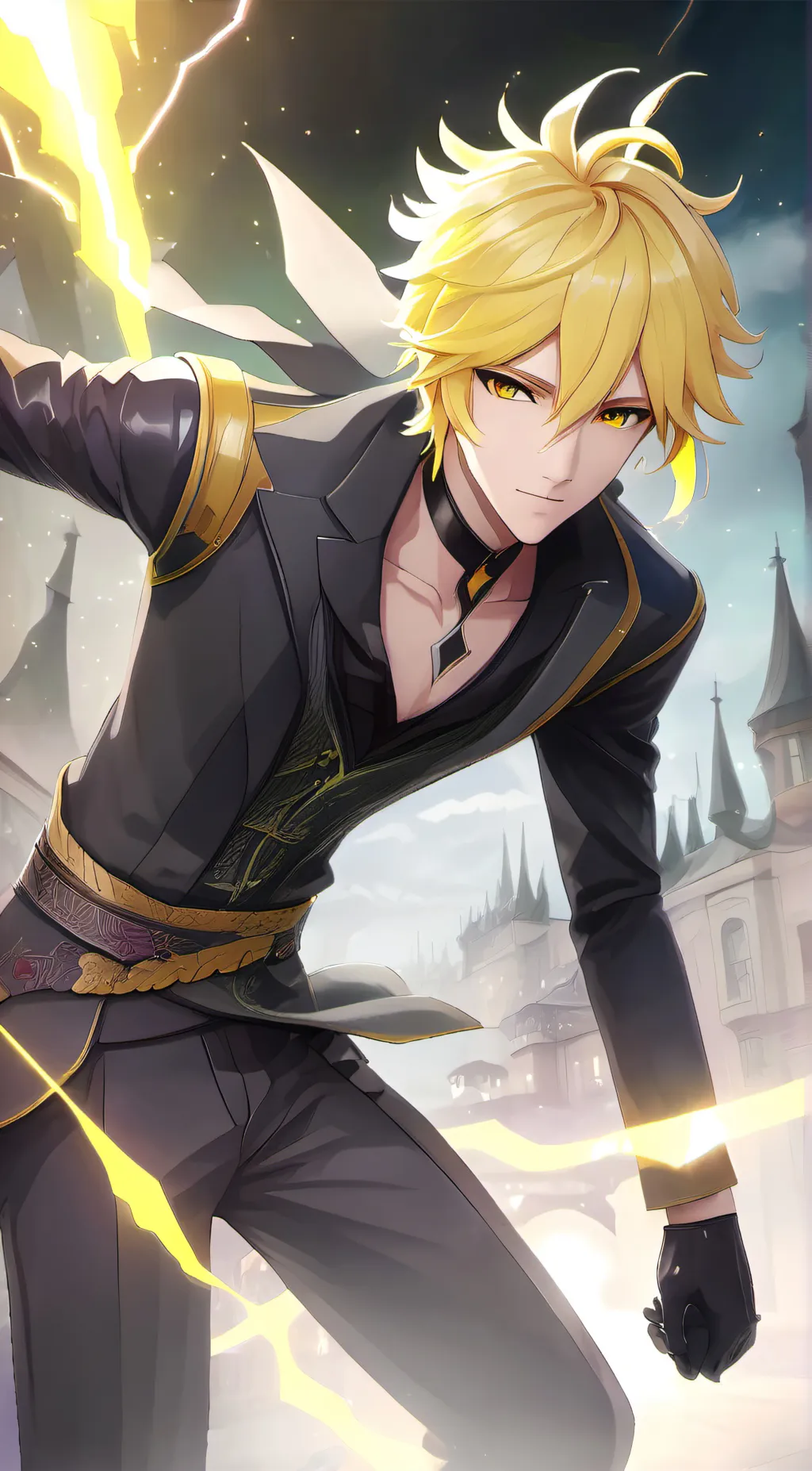 ai character: Denki (depressed) background