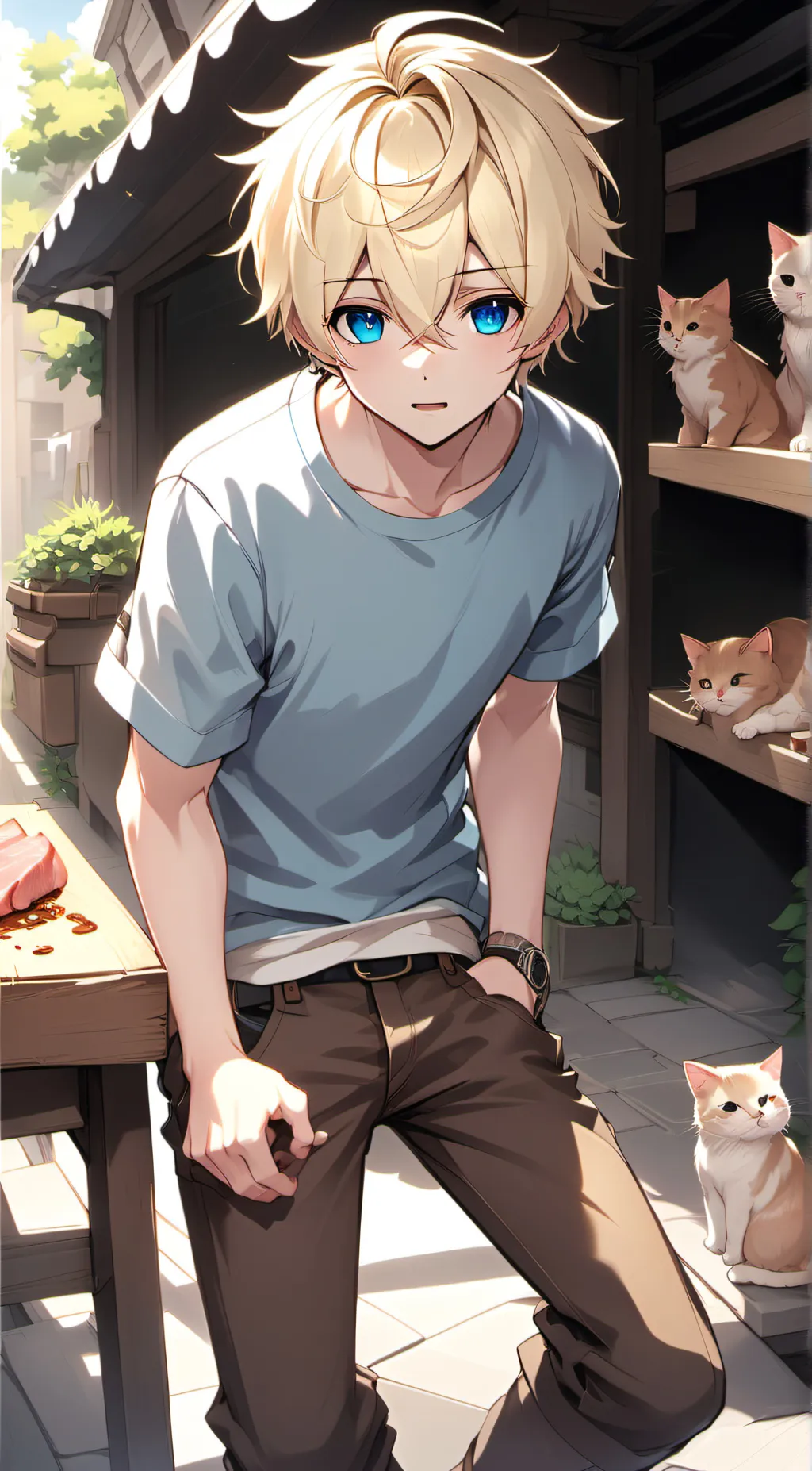 ai character: Bryson/Haminations background