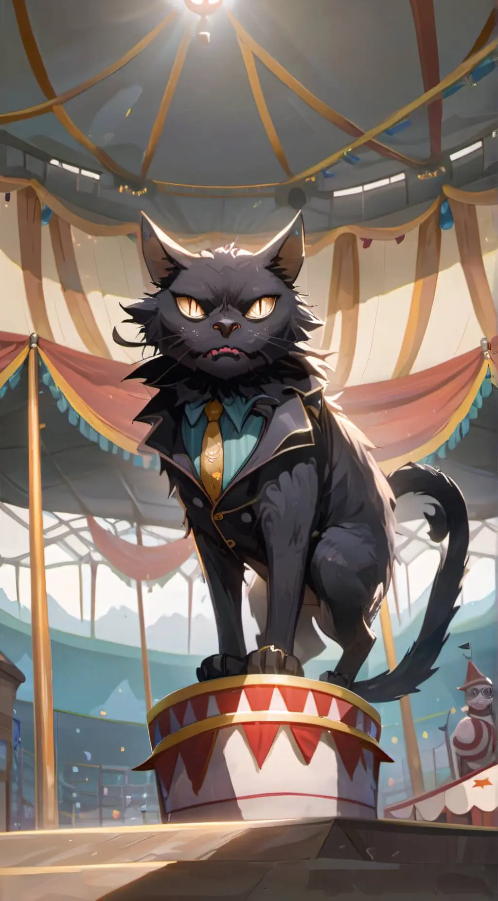 ai character: catsevyn background