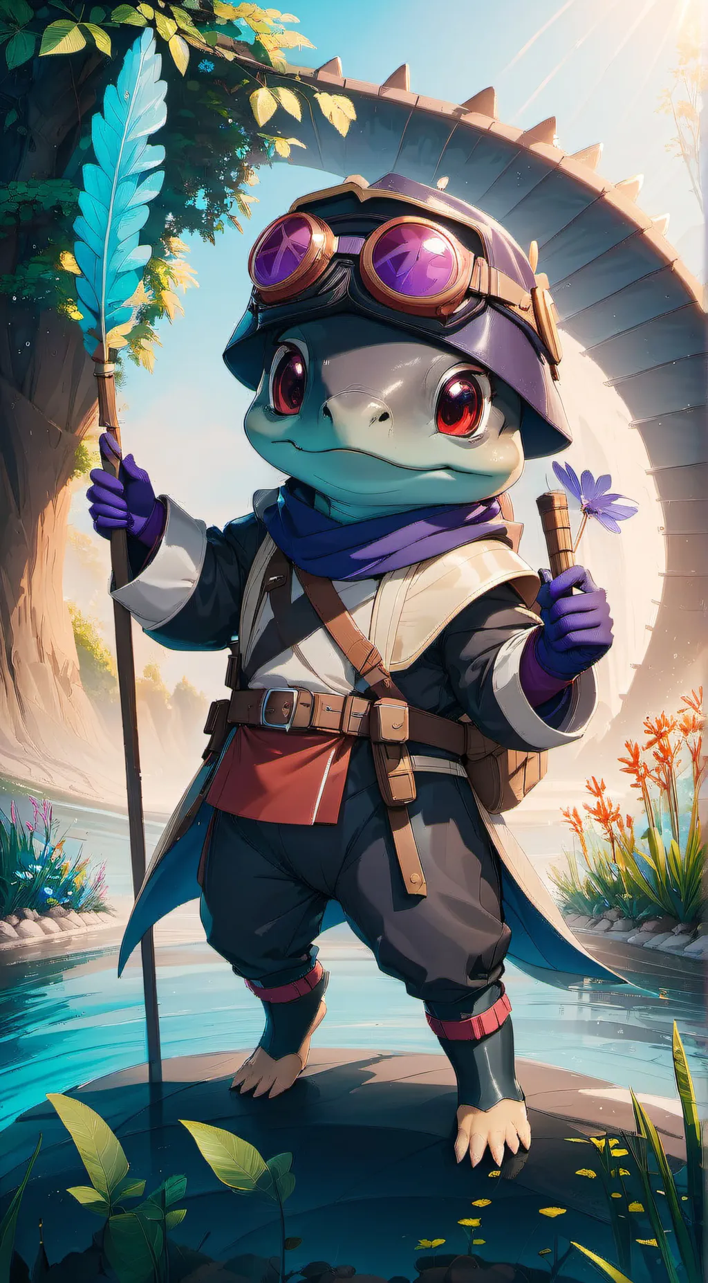 ai character: {ROTTMNT} Donnie background