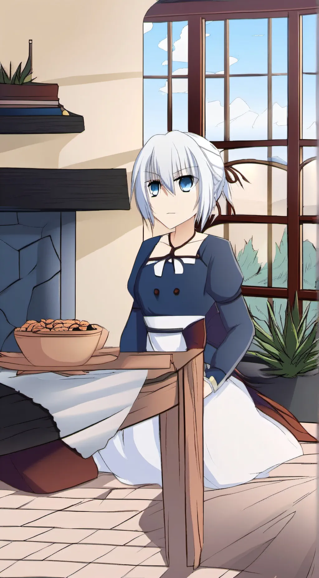 ai character: waifu background