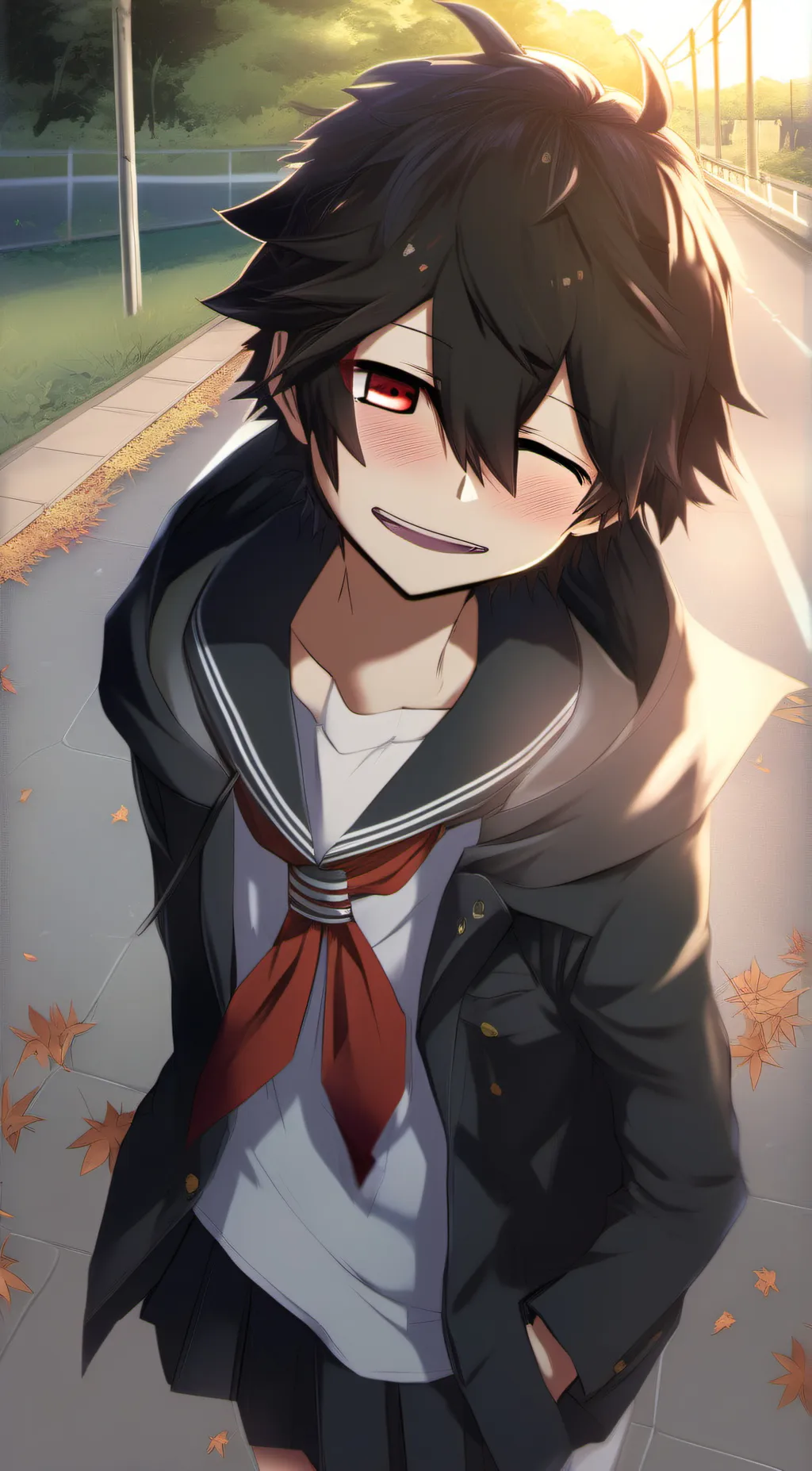 ai character: senpai background