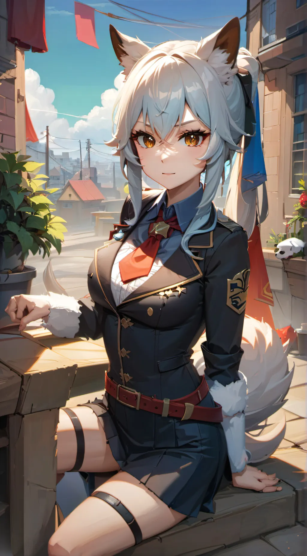 ai character: Furry background