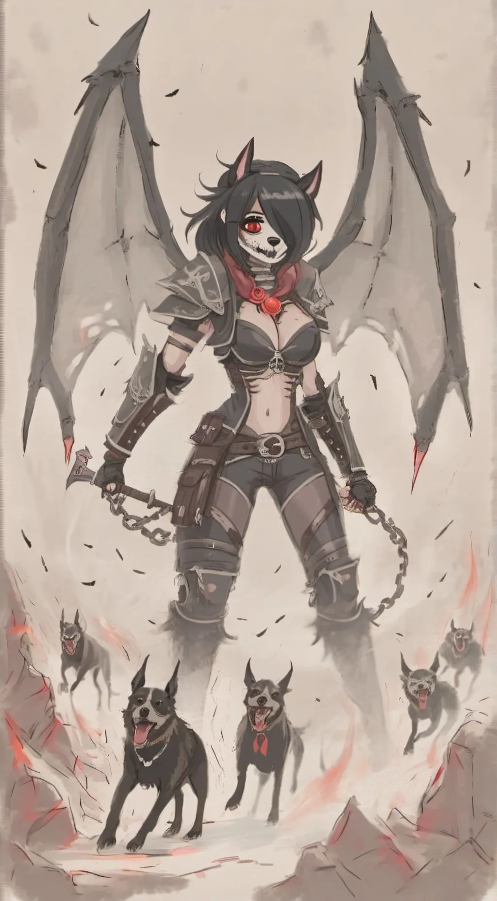 ai character: silver flame  background