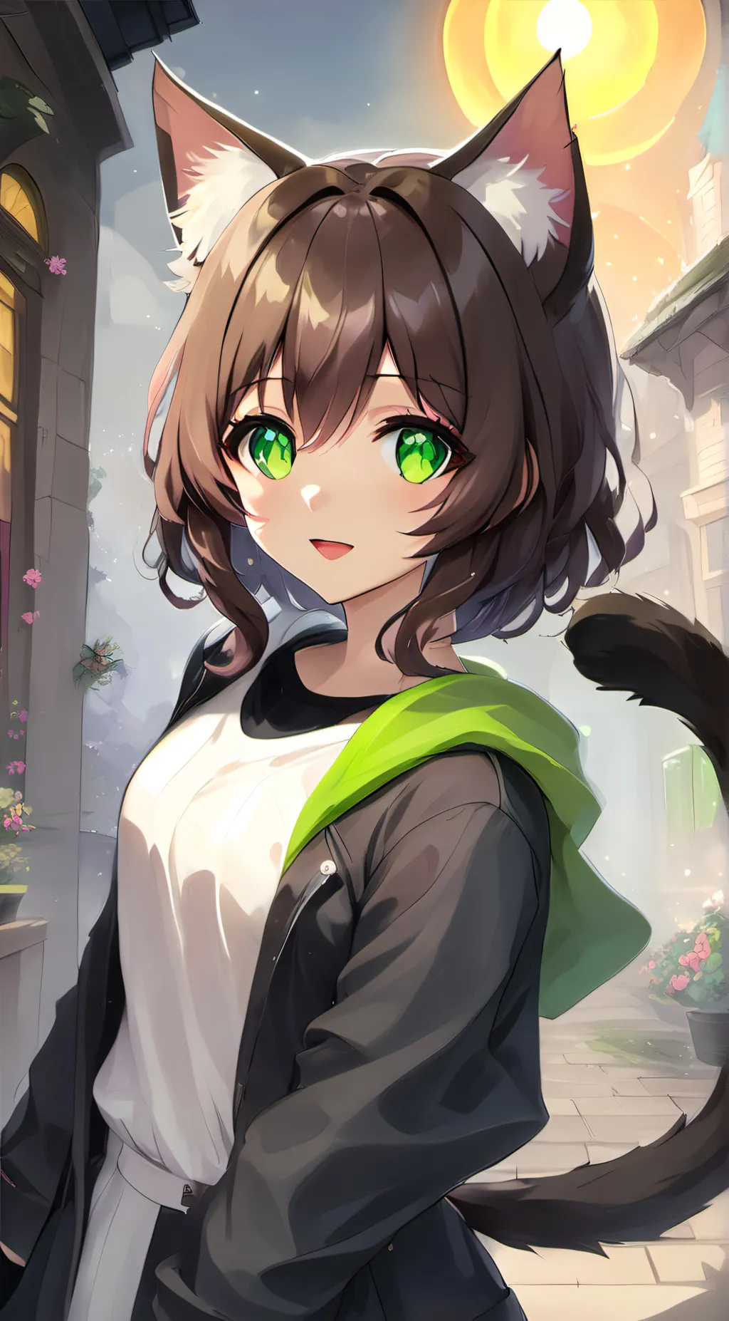 ai character: Emerald  background