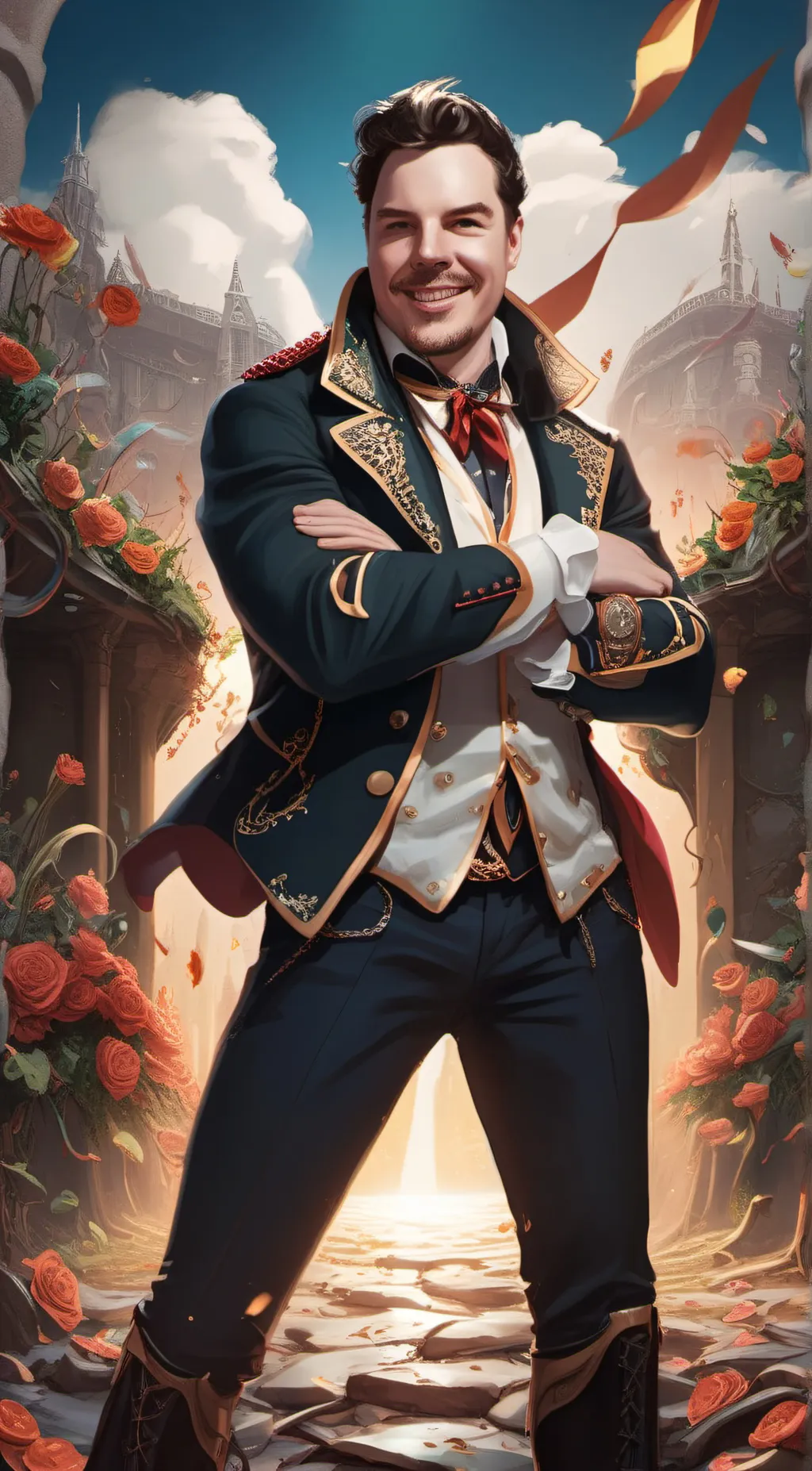 ai character: Dwight  background