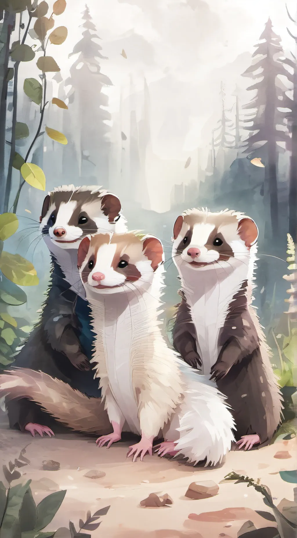 ai character: bubble,squeak,pip background