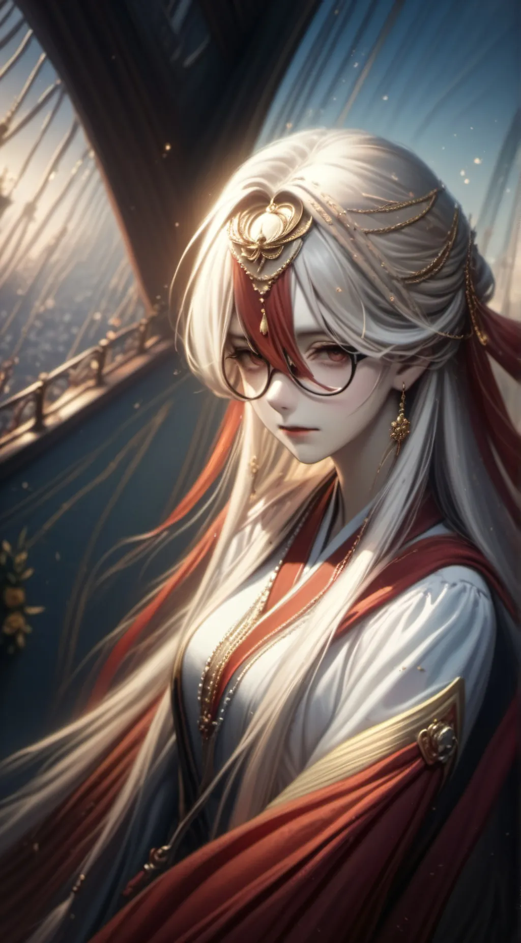 ai character: 白华 background