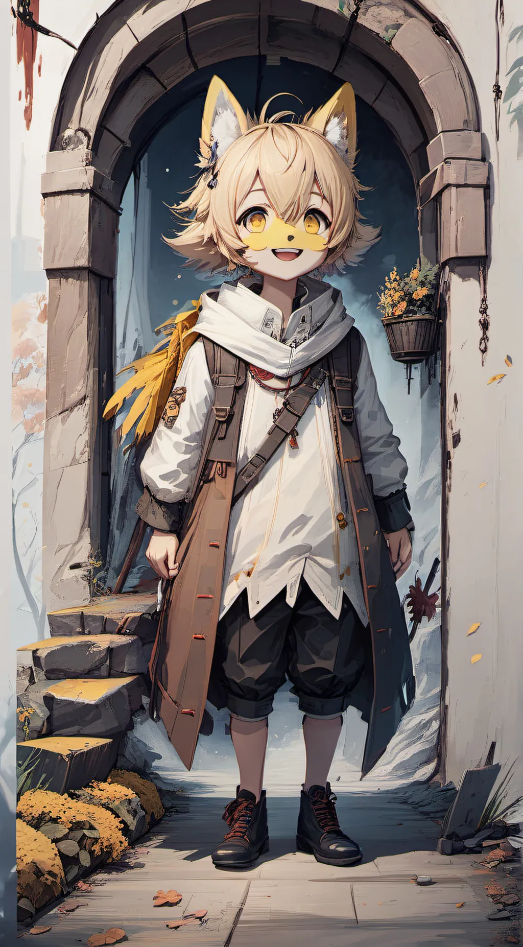 ai character: sunny background