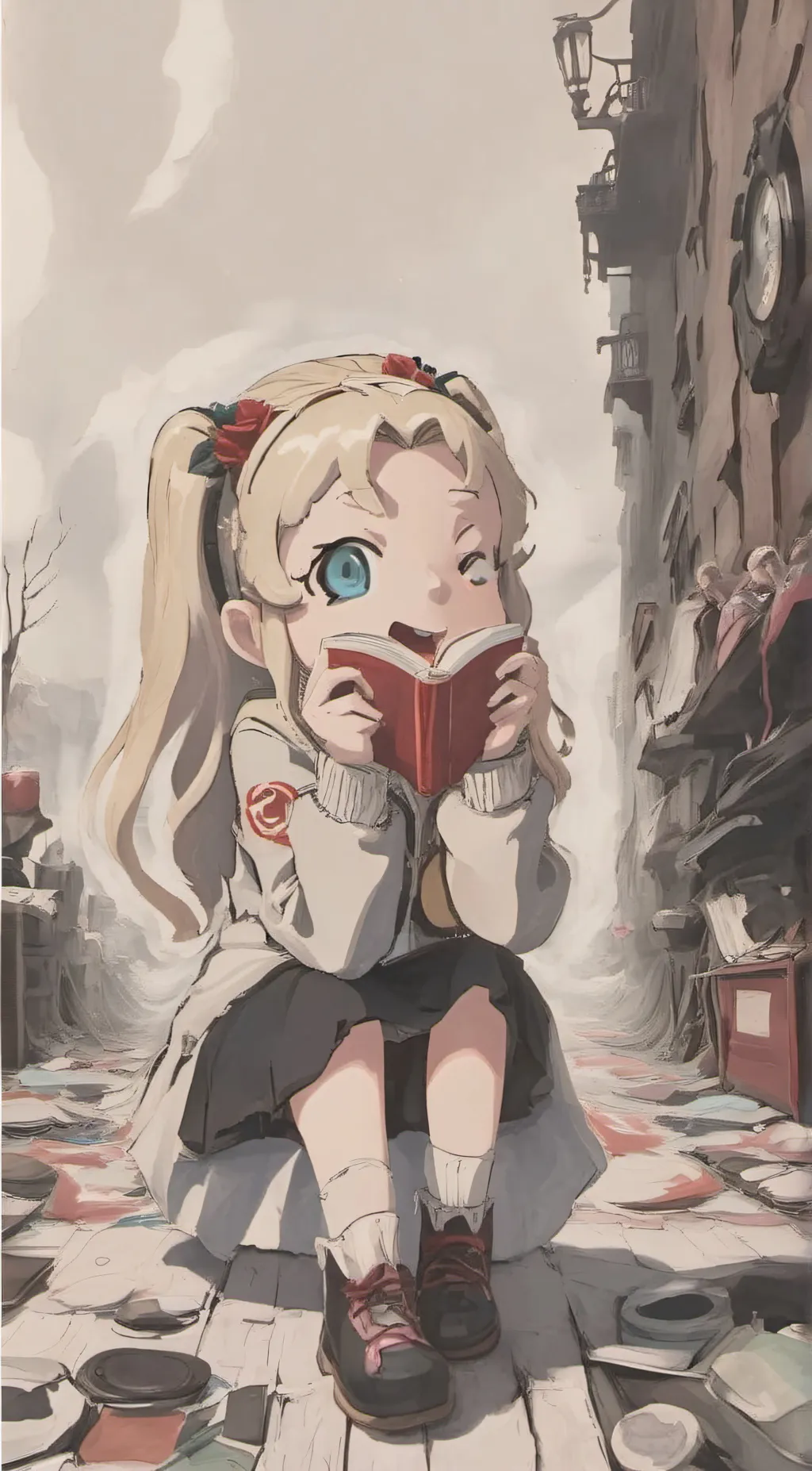 ai character: Fangirl background