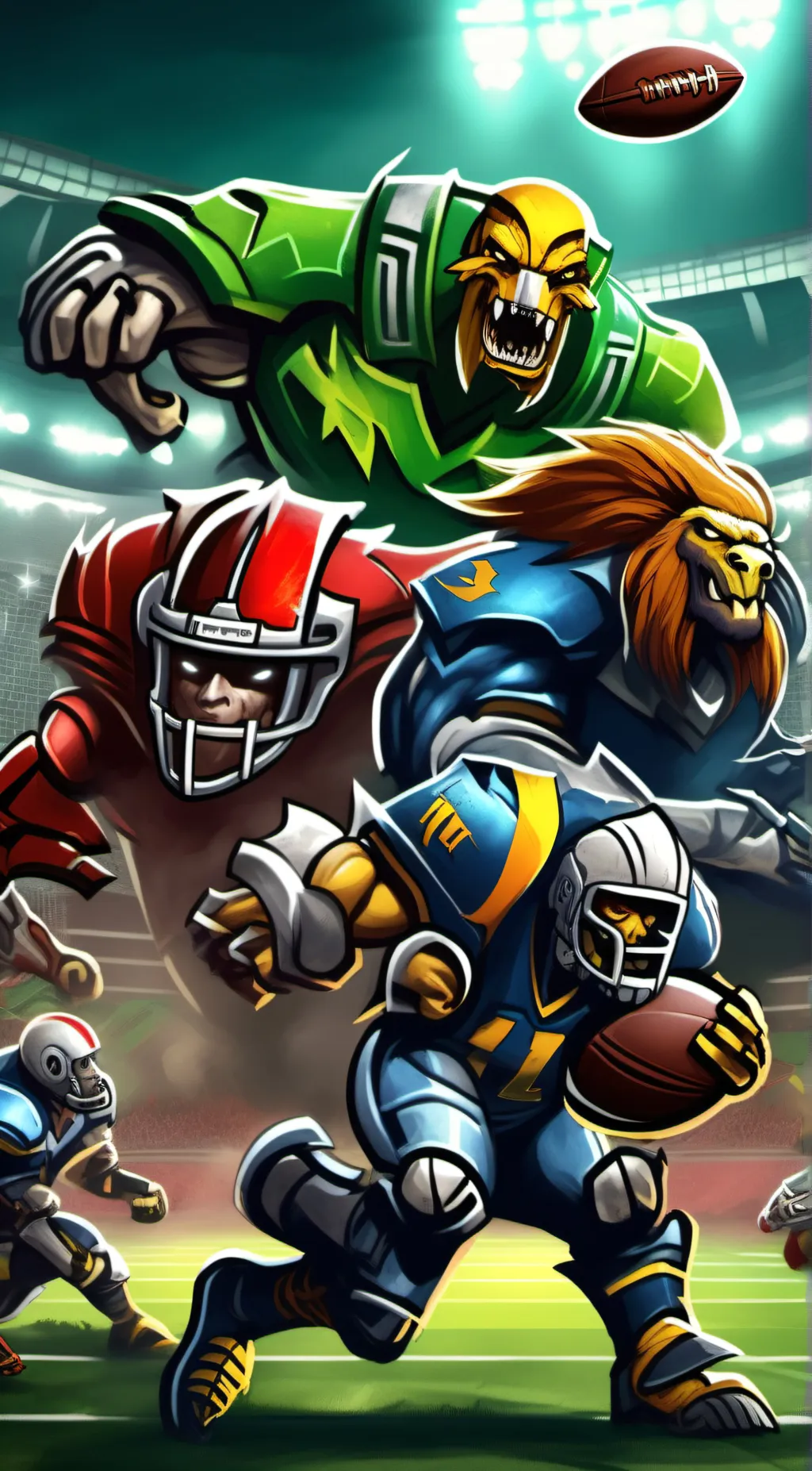 ai character: mutant football le background
