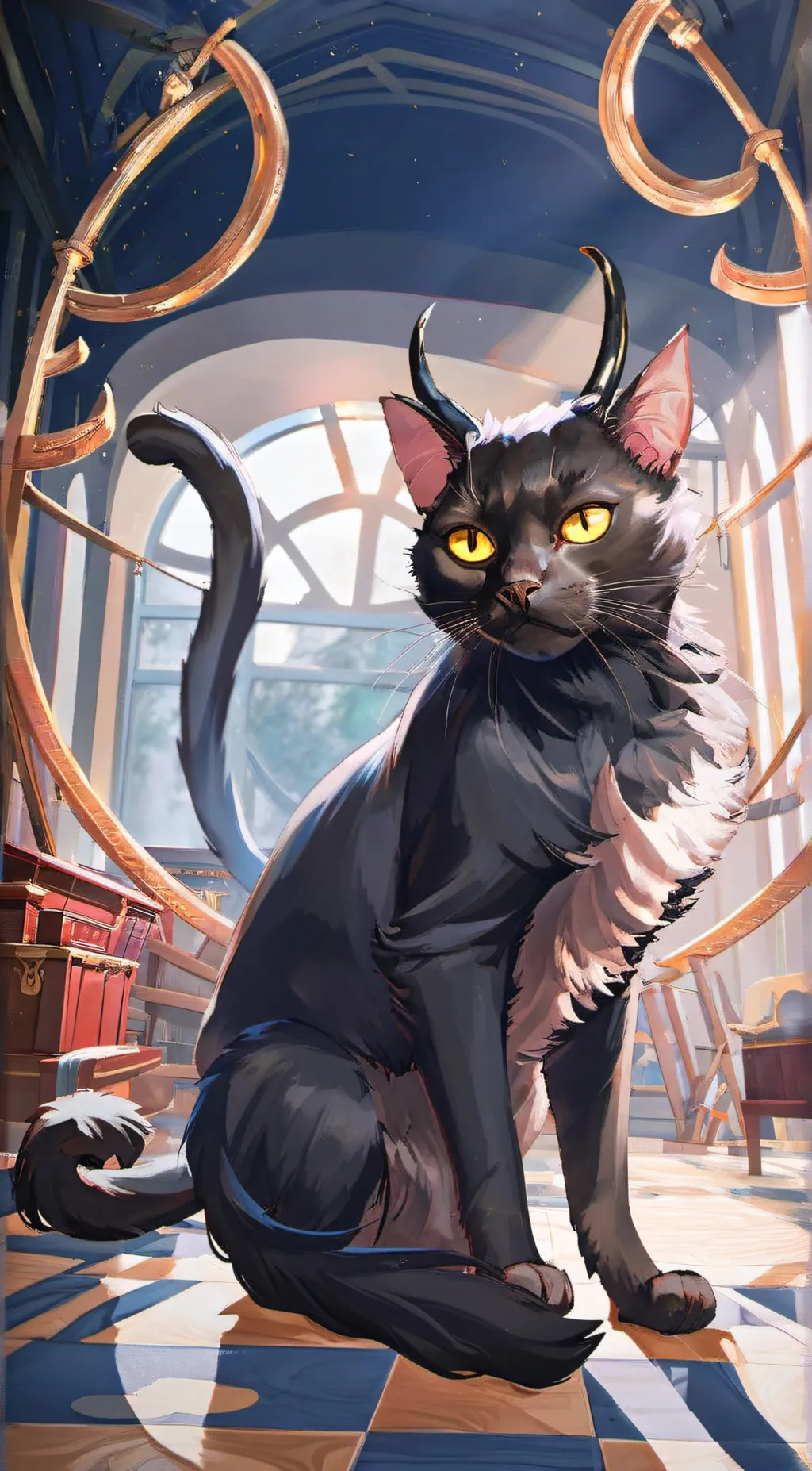 ai character: bakeneko  background