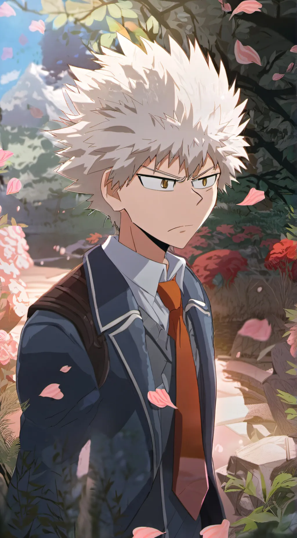 ai character: Katsuki Bakugo background