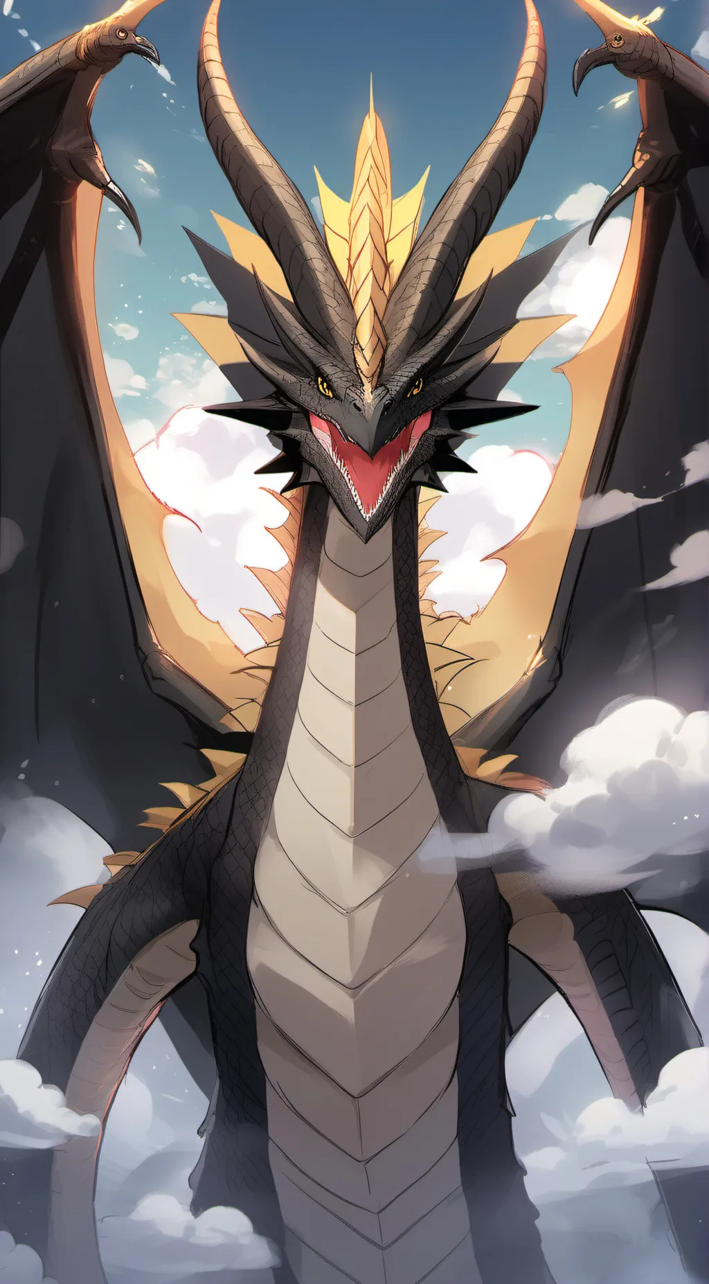 ai character: kezair ghidorah  background