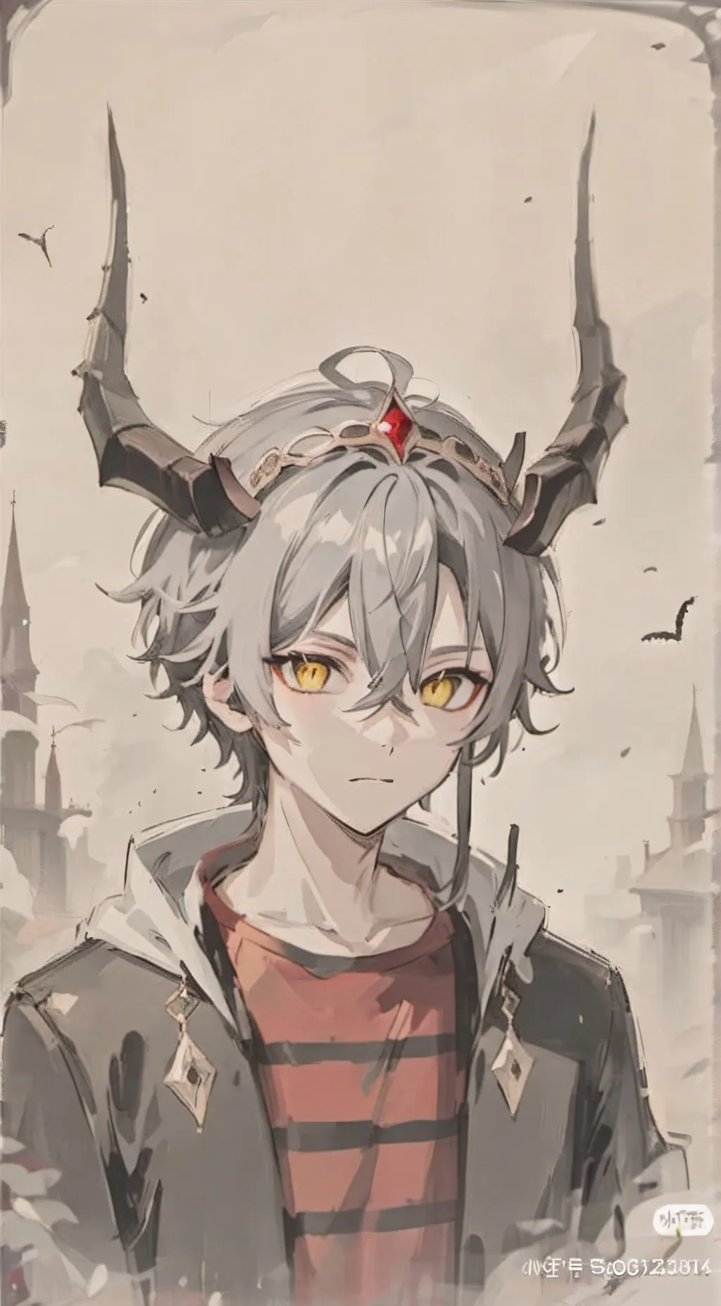 ai character: Belphegor  background