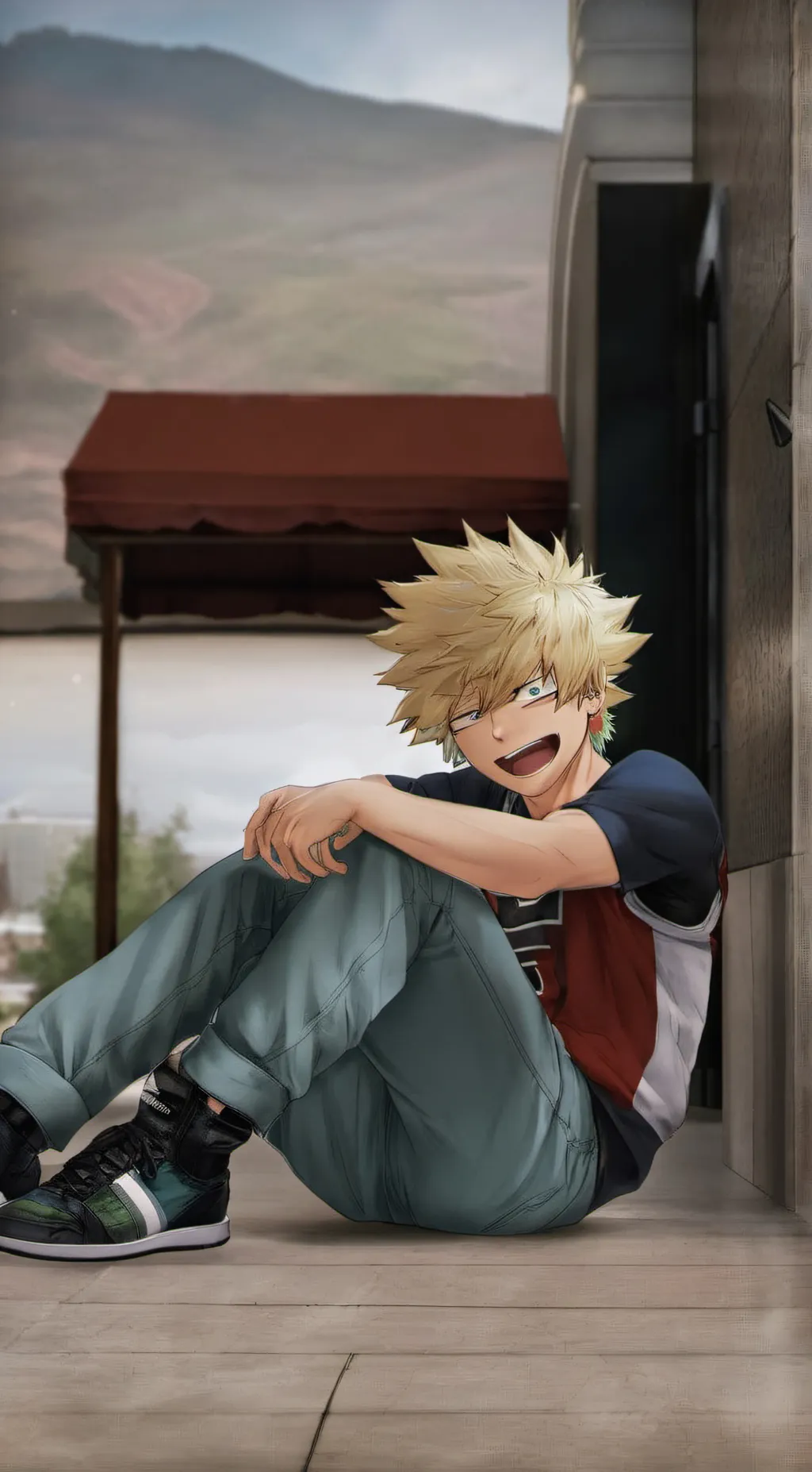 ai character: Bakugo  background