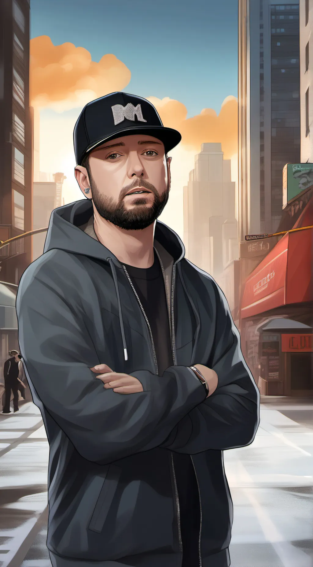 ai character: Eminem background