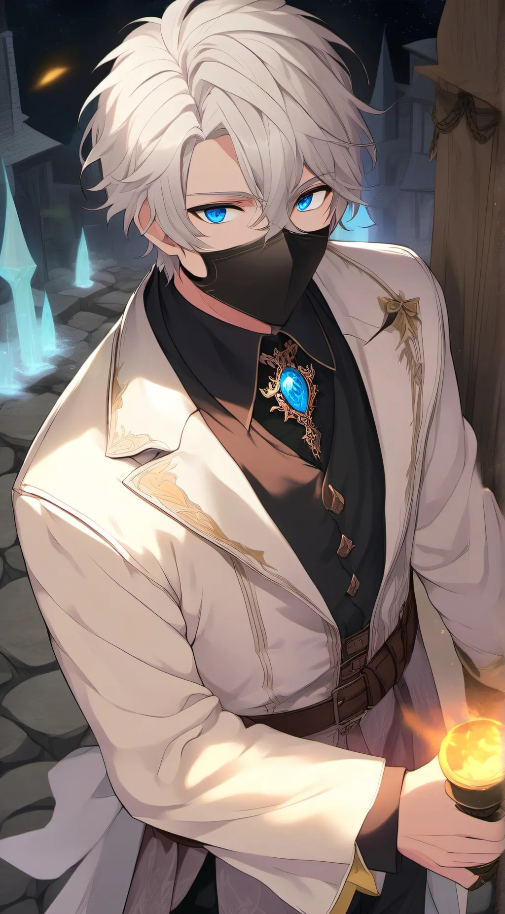 ai character: The Flame background