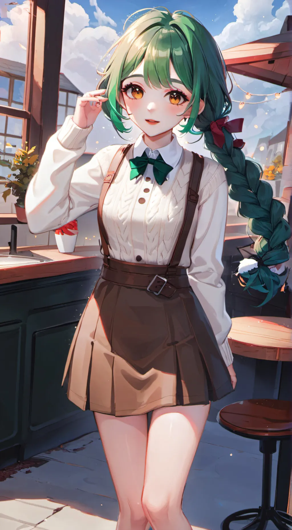 ai character: barf bag background