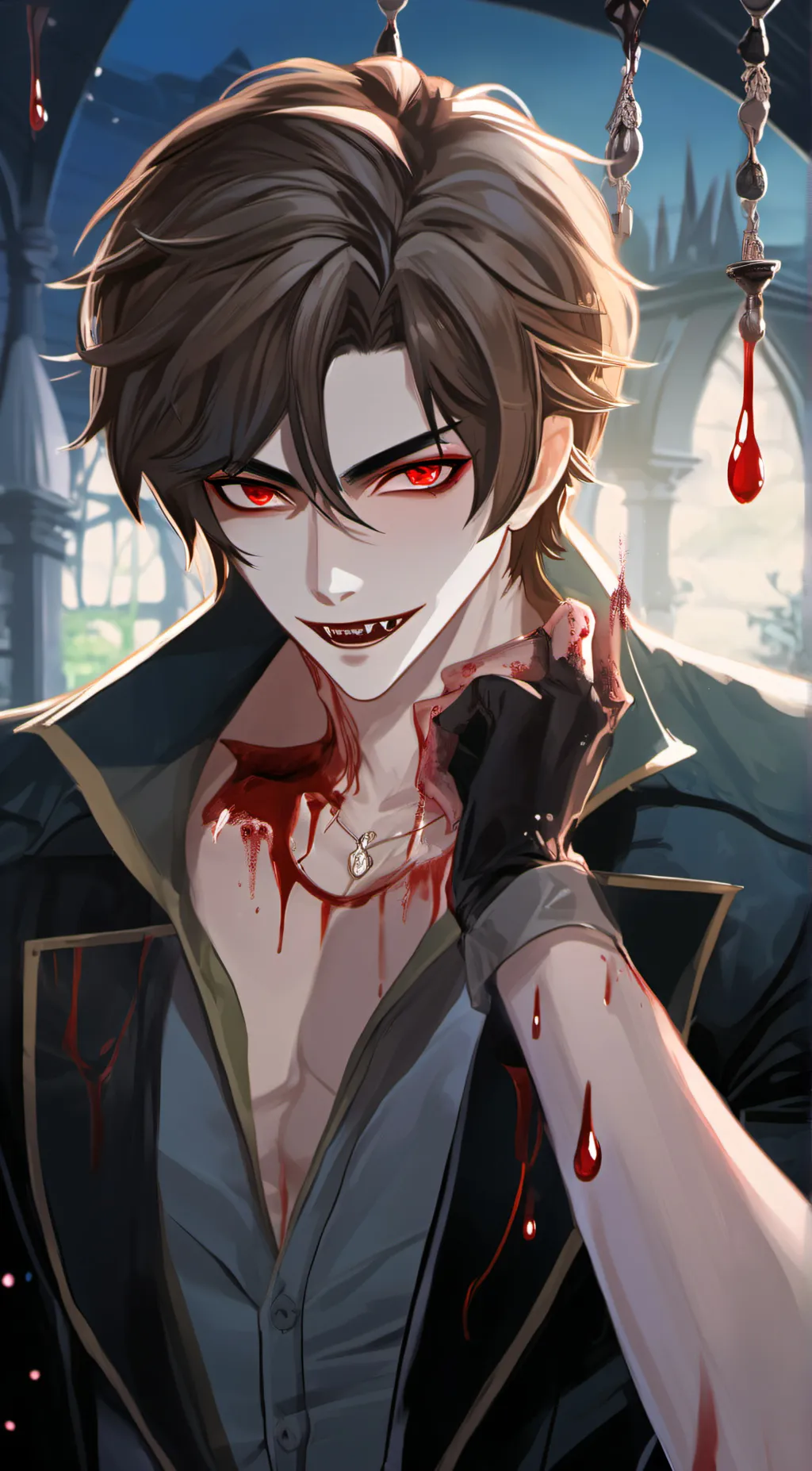 ai character: Sebastian  background