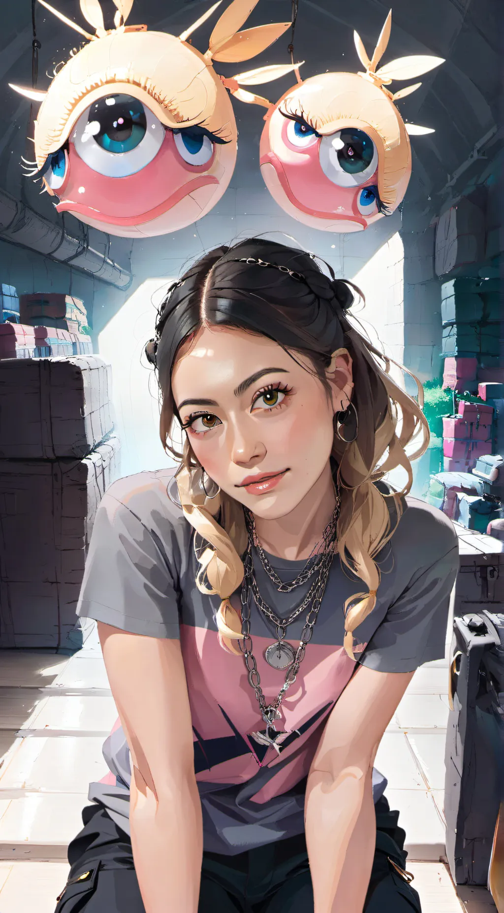 ai character: Honey Yui background