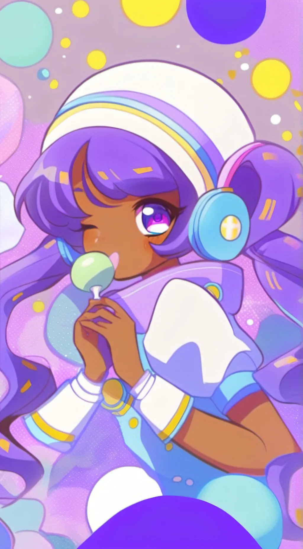 ai character: moon chan background