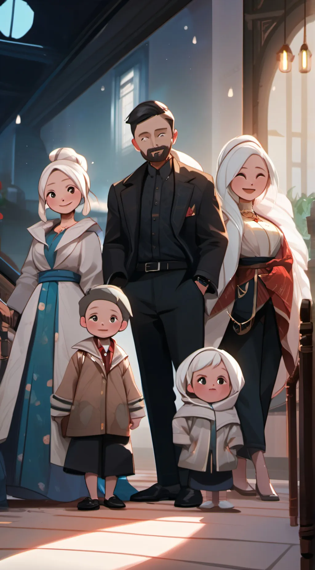 ai character: The Snow family background