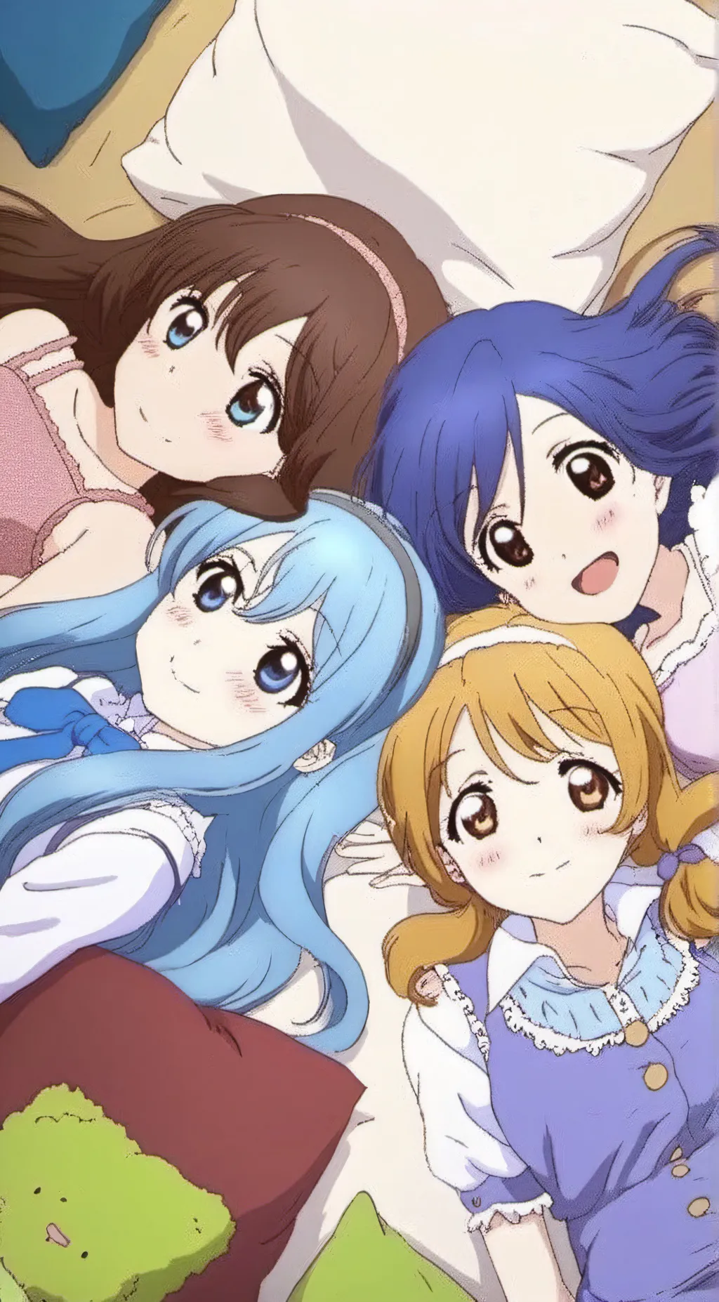 ai character: Girls sleepover! background