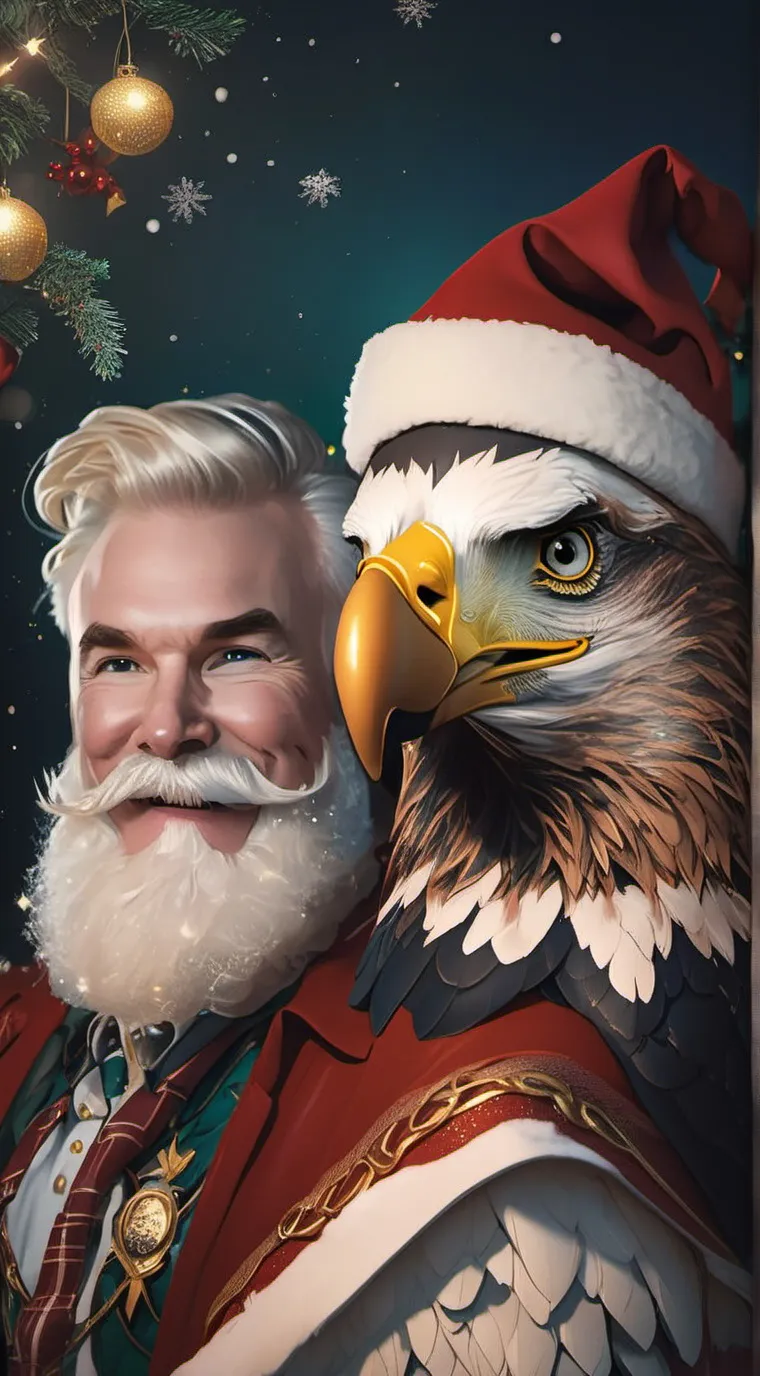 ai character: Christmas background